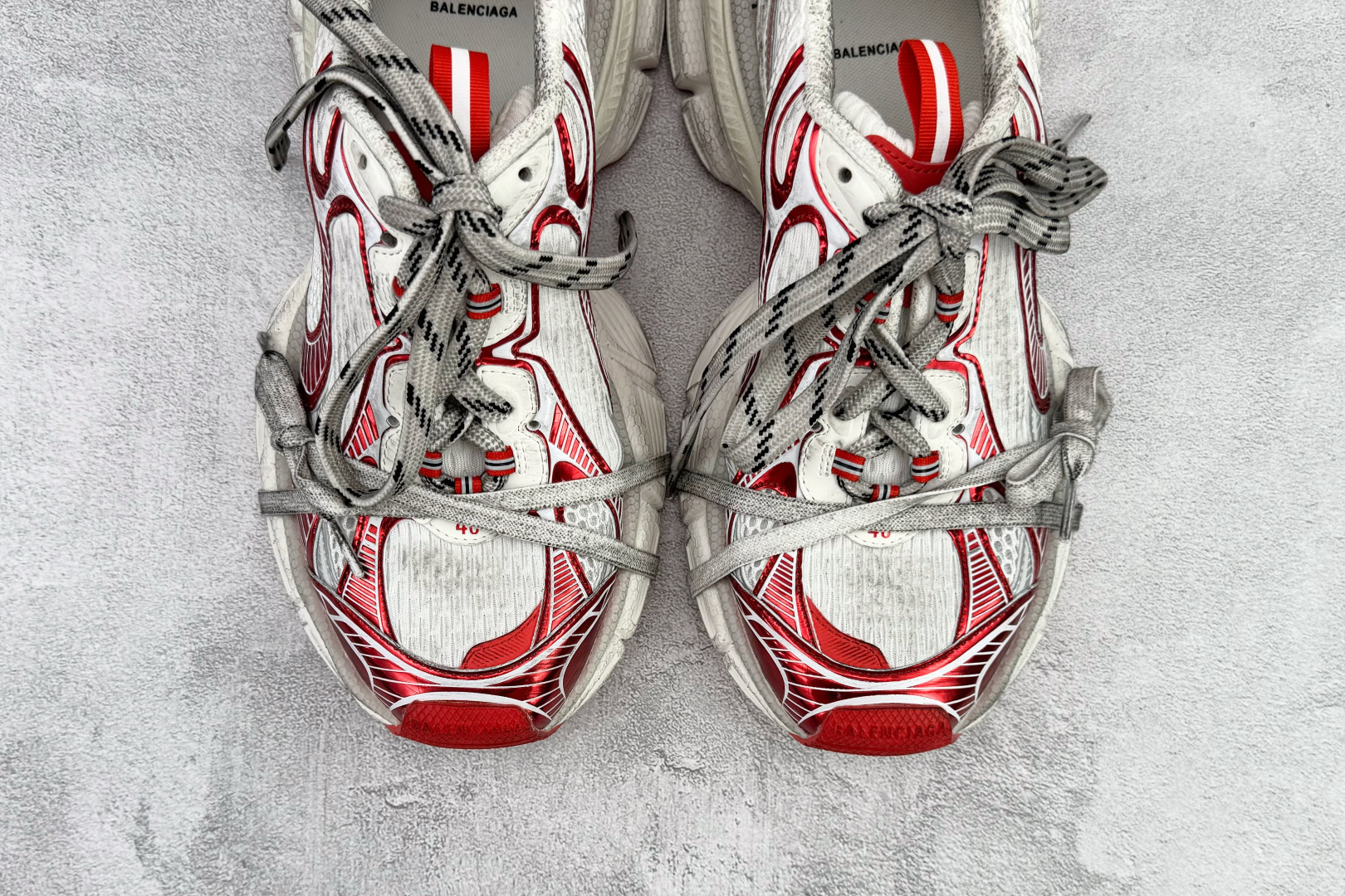 独立订单 公认最强品质 Balenciaga巴黎世家 3XL 白红 734734W3XL2