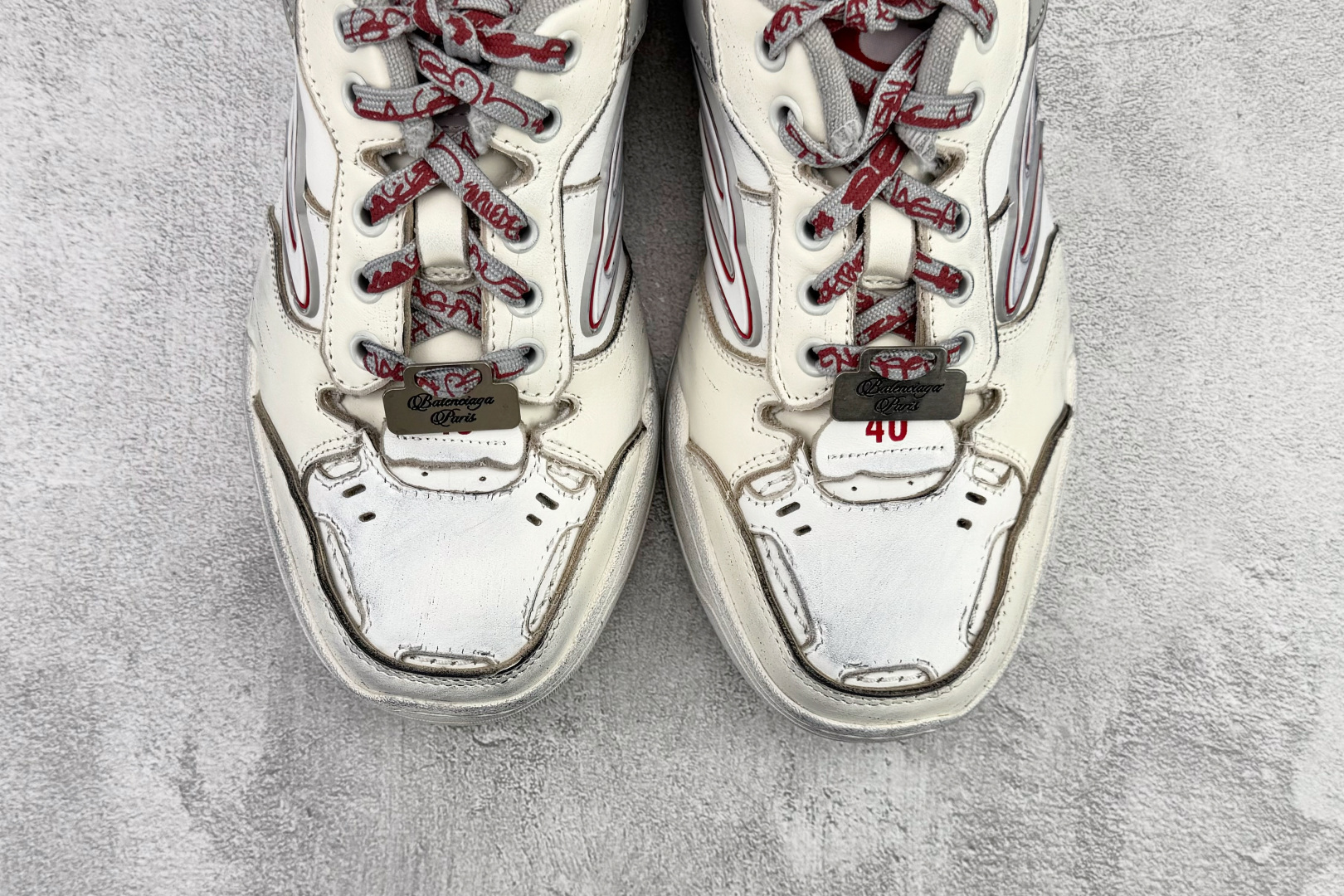 480 代购版 Balenciaga巴黎世家 Hamptons sneaker 白灰 841765WHPLY