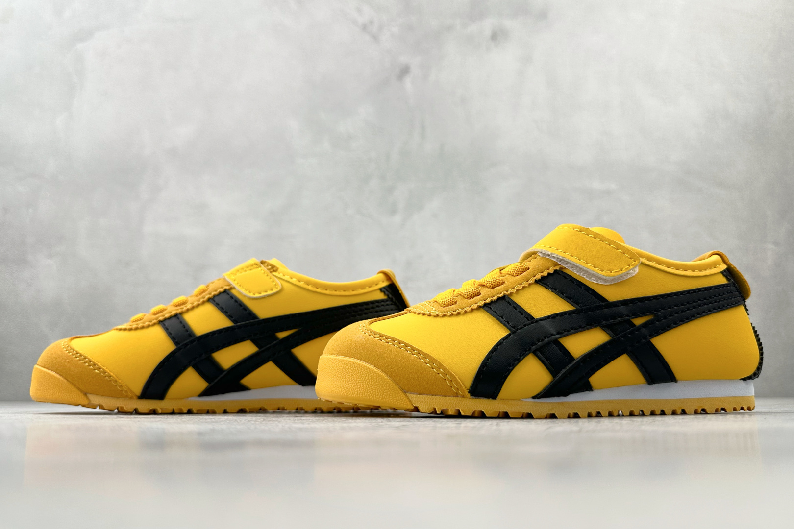 140 纯原平台特供 Onitsuka Tiger鬼塚虎 MEXICO 66 PS 童鞋 黄色 C4D4L