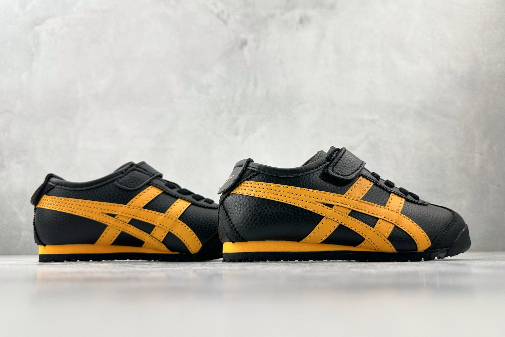 140 纯原平台特供 Onitsuka Tiger鬼塚虎 MEXICO 66 PS 童鞋 黑黄 C4D4L