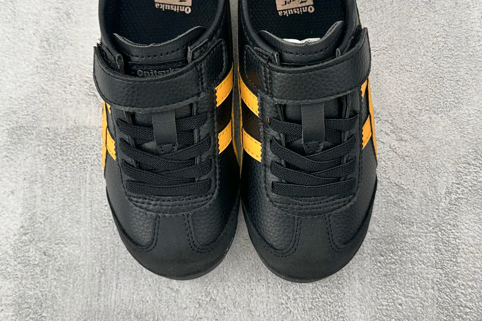 140 纯原平台特供 Onitsuka Tiger鬼塚虎 MEXICO 66 PS 童鞋 黑黄 C4D4L