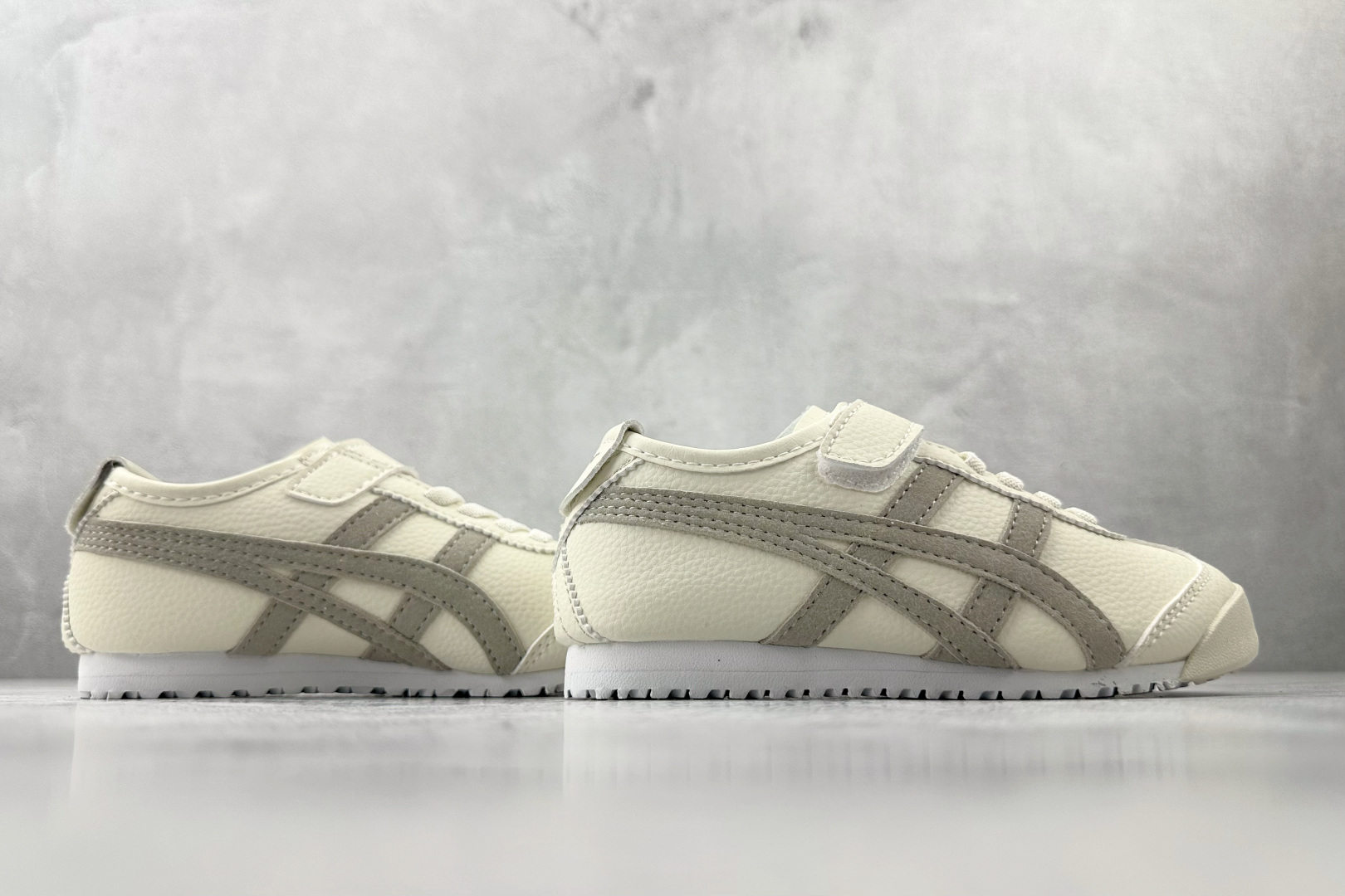 140 纯原平台特供 Onitsuka Tiger鬼塚虎 MEXICO 66 PS 童鞋 米白灰 C4D4L