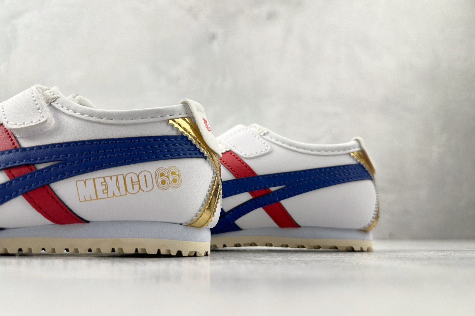 140 纯原平台特供 Onitsuka Tiger鬼塚虎 MEXICO 66 PS 童鞋 白蓝 C4D4L