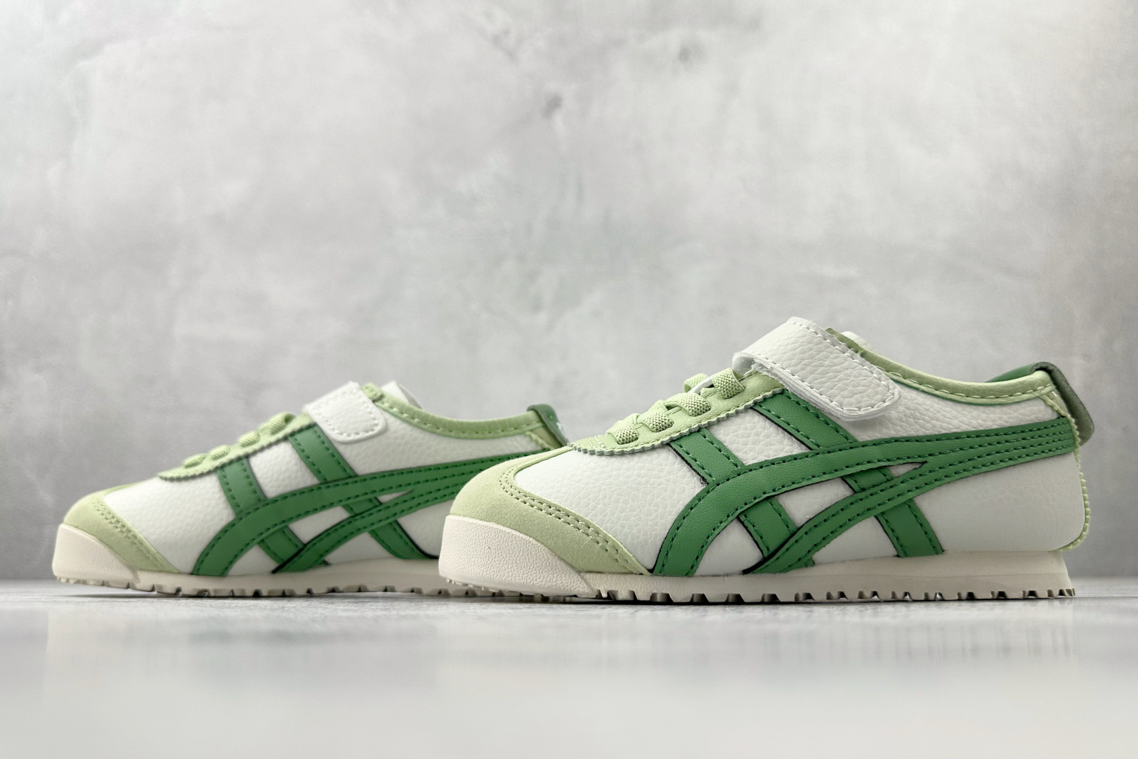 140 纯原平台特供 Onitsuka Tiger鬼塚虎 MEXICO 66 PS 童鞋 苹果绿 C4D4L