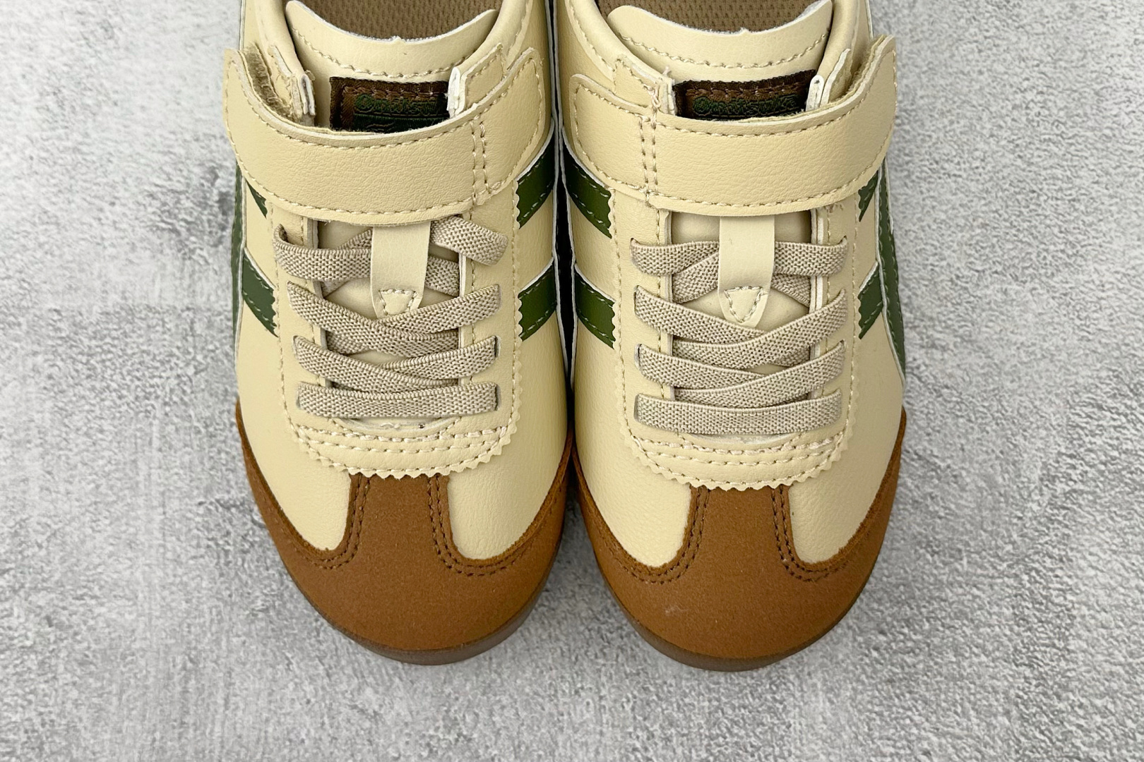 140 纯原平台特供 Onitsuka Tiger鬼塚虎 MEXICO 66 PS 童鞋 绿棕 C4D4L