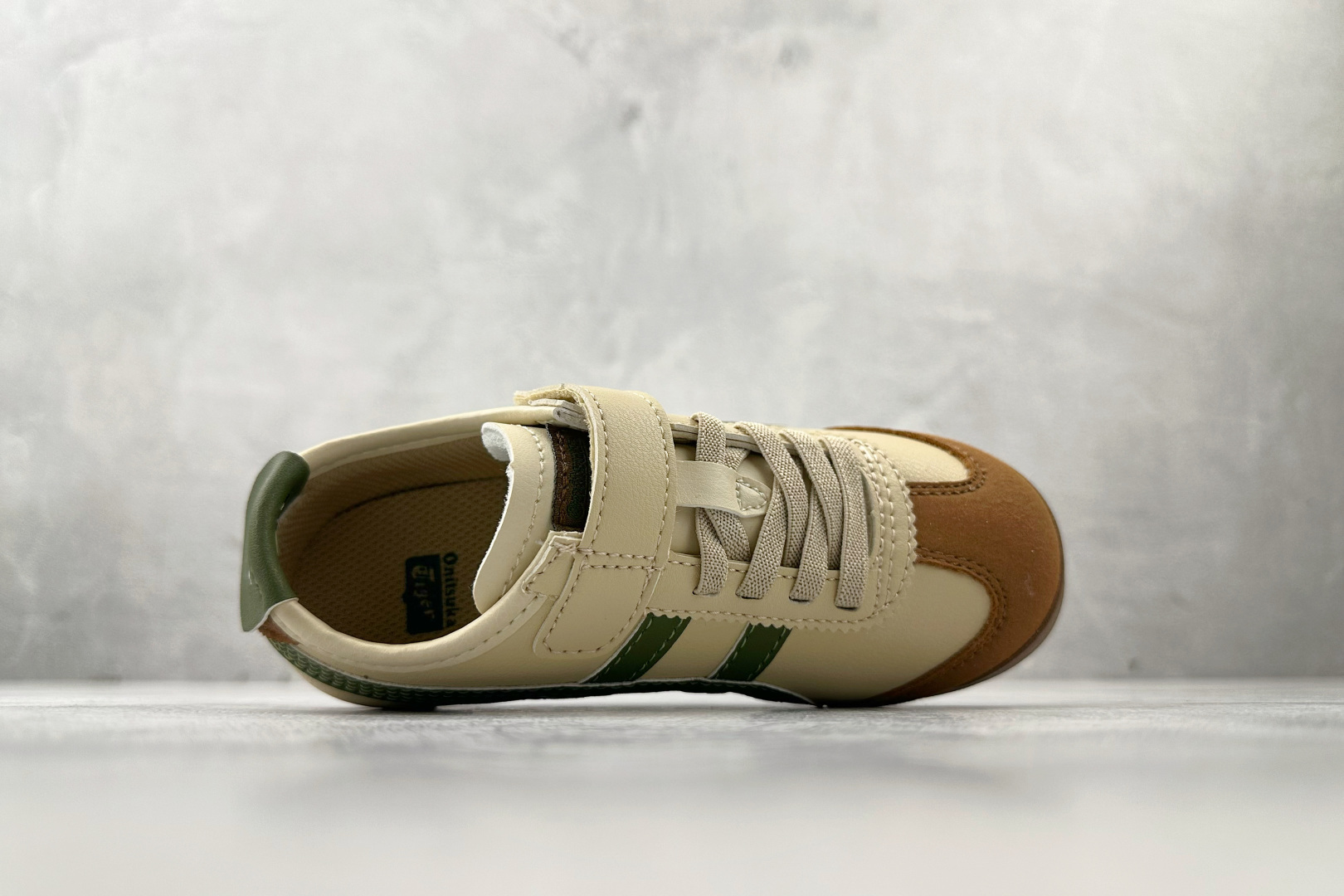 140 纯原平台特供 Onitsuka Tiger鬼塚虎 MEXICO 66 PS 童鞋 绿棕 C4D4L
