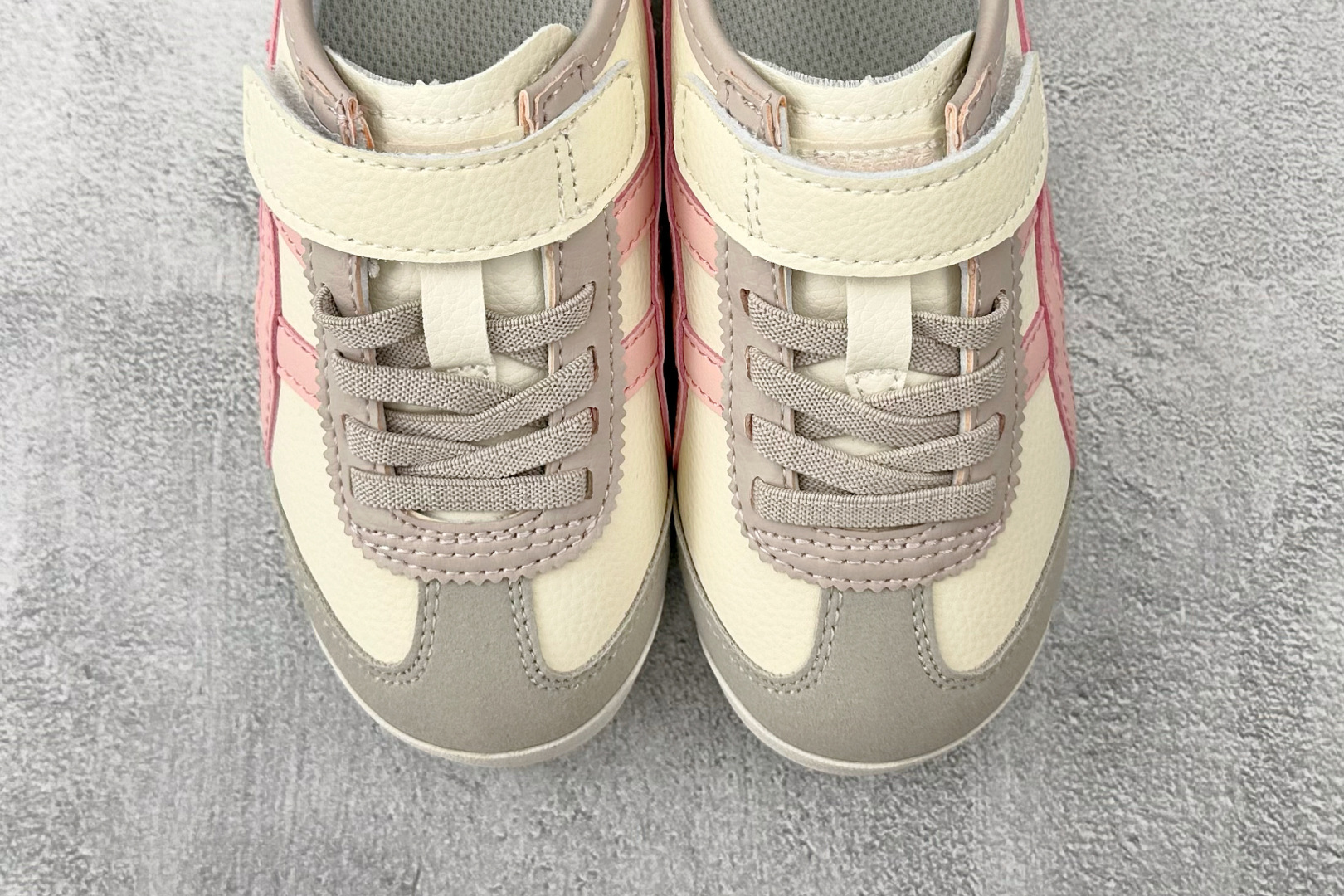 140 纯原平台特供 Onitsuka Tiger鬼塚虎 MEXICO 66 PS 童鞋 米白粉 C4D4L