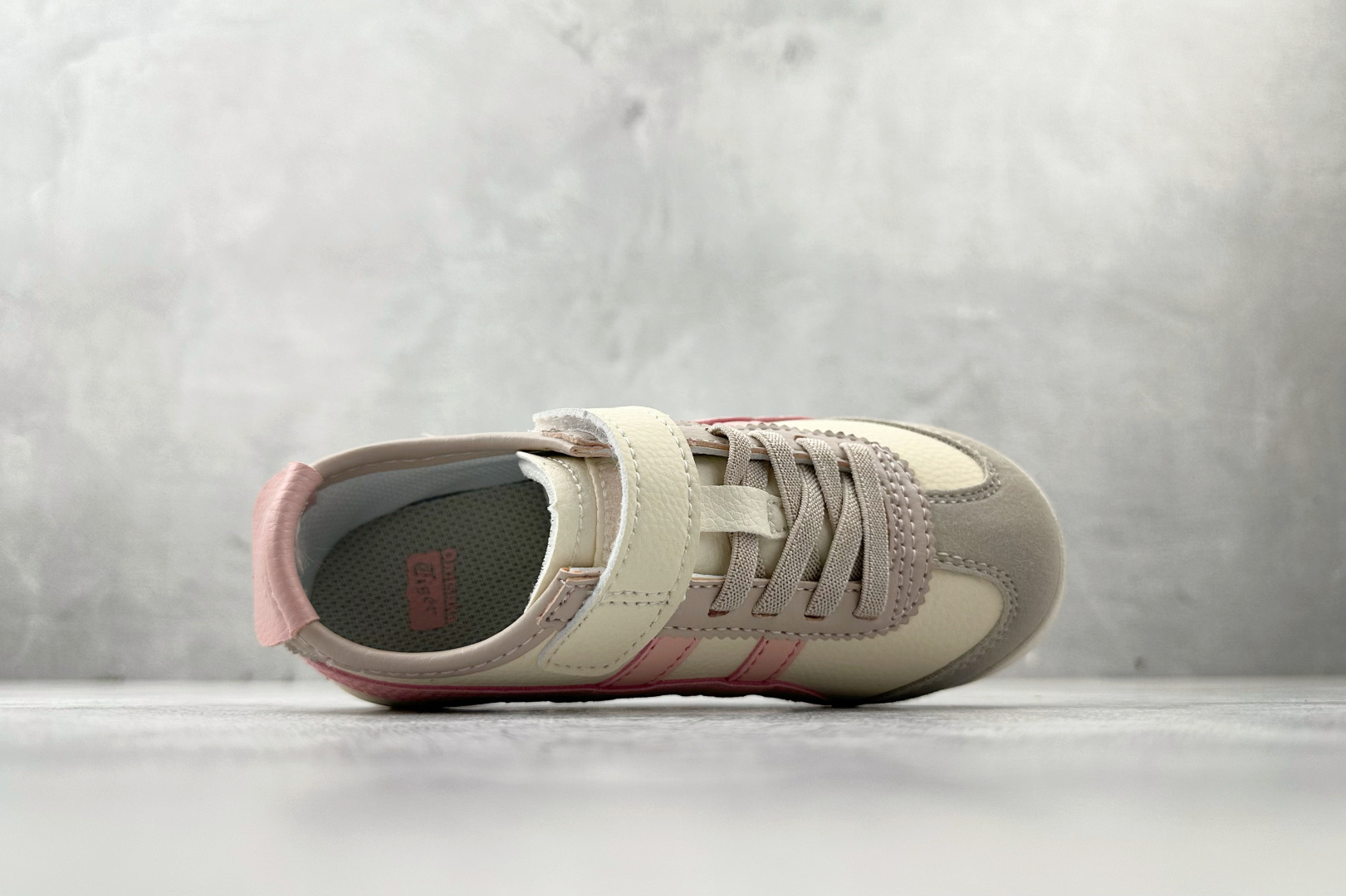 140 纯原平台特供 Onitsuka Tiger鬼塚虎 MEXICO 66 PS 童鞋 米白粉 C4D4L