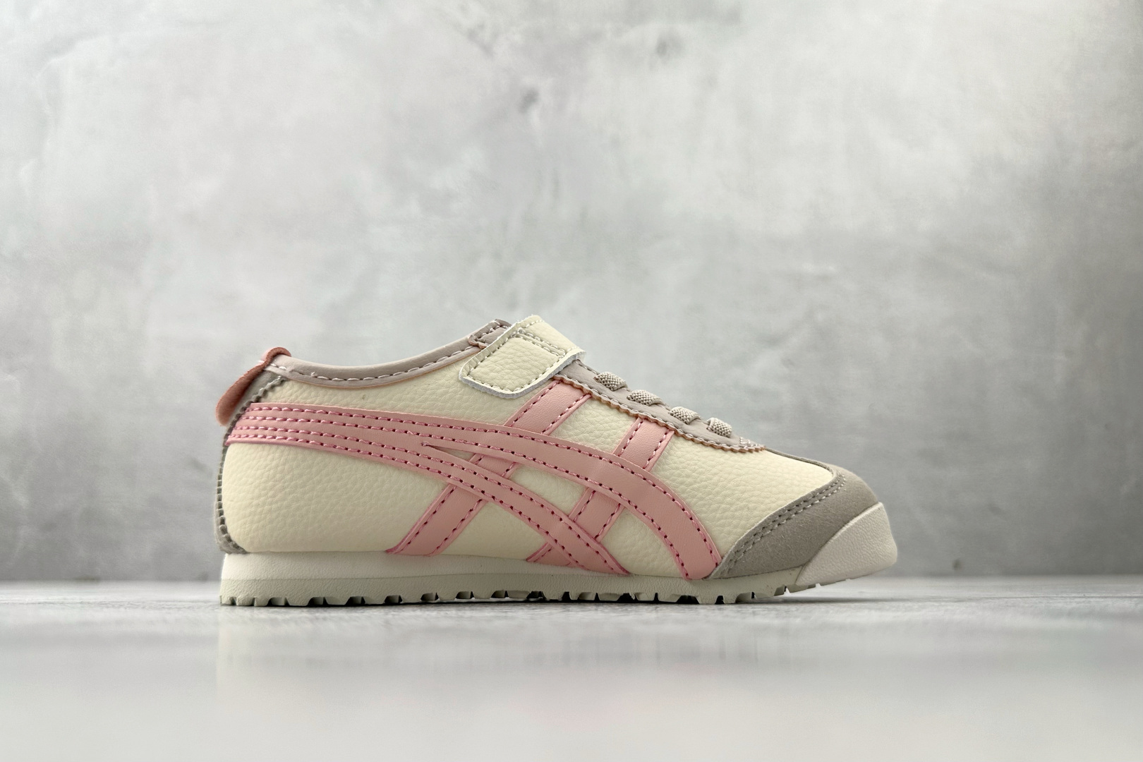 140 纯原平台特供 Onitsuka Tiger鬼塚虎 MEXICO 66 PS 童鞋 米白粉 C4D4L