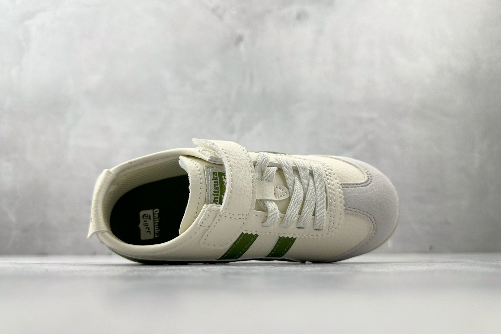 140 纯原平台特供 Onitsuka Tiger鬼塚虎 MEXICO 66 PS 童鞋 米绿 C4D4L