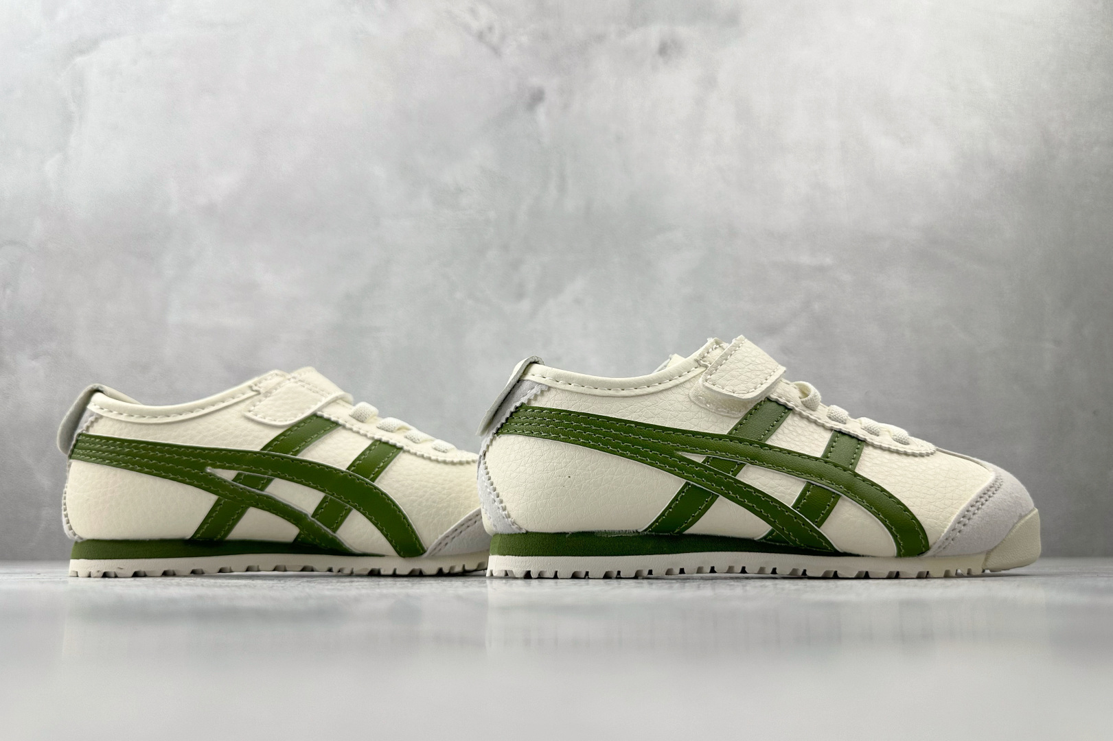 140 纯原平台特供 Onitsuka Tiger鬼塚虎 MEXICO 66 PS 童鞋 米绿 C4D4L