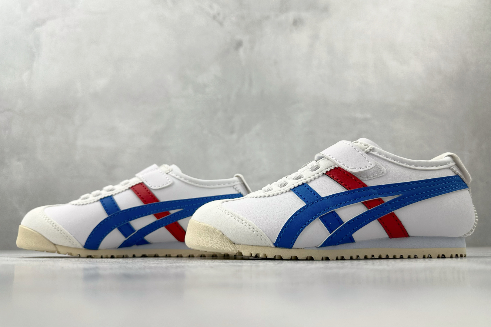 140 纯原平台特供 Onitsuka Tiger鬼塚虎 MEXICO 66 PS 童鞋 白湖蓝 C4D4L
