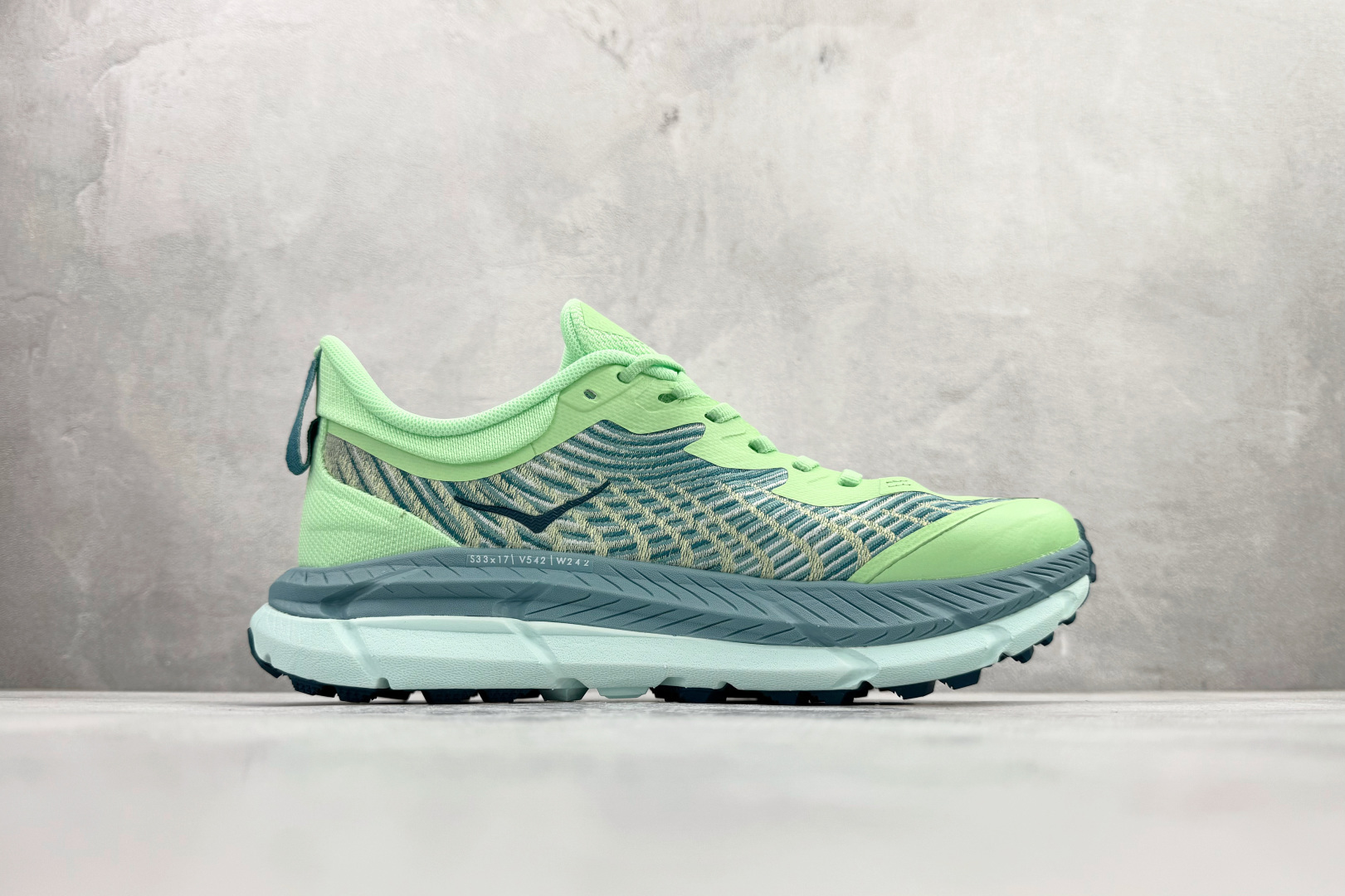 200 平台专供 HOKA ONE ONE Mafate Speed 4 青柠海雾蓝 1131056-LGOM