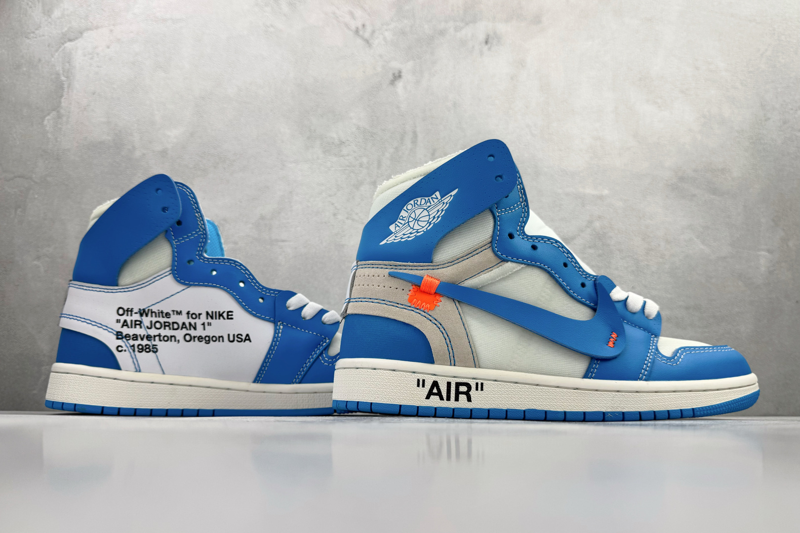 280 OFF-WHITE x Jordan Air Jordan 1 Retro High 联名款 北卡蓝 AQ0818-148