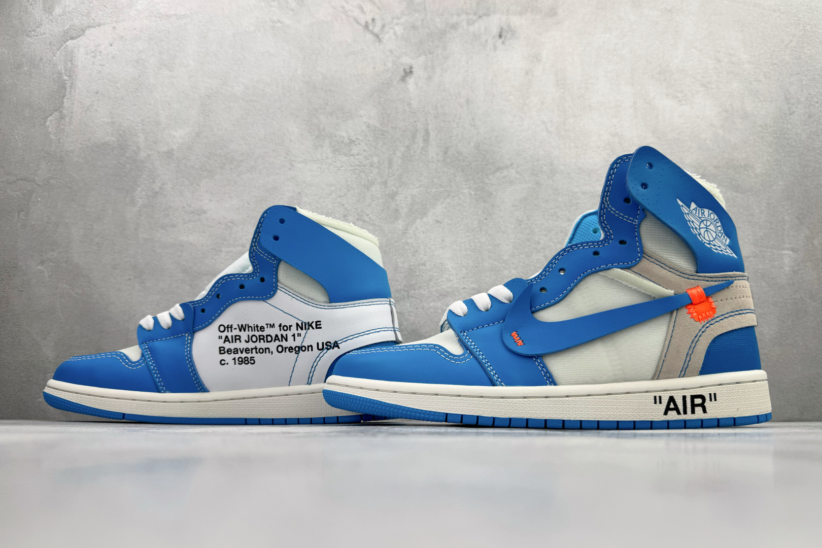 280 OFF-WHITE x Jordan Air Jordan 1 Retro High 联名款 北卡蓝 AQ0818-148