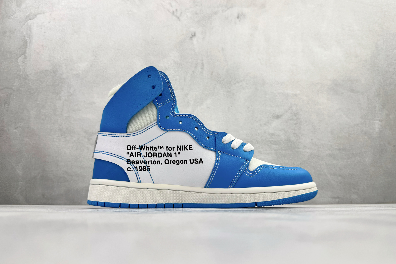 280 OFF-WHITE x Jordan Air Jordan 1 Retro High 联名款 北卡蓝 AQ0818-148