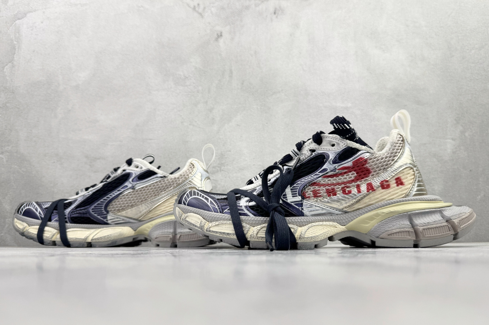 430 代购版 Balenciaga巴黎世家 3XL 白红 840088W3XSG