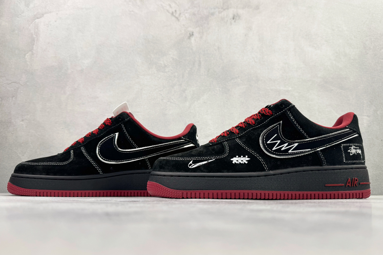 260 Nike Air Force 1'07 LX 黑红 SY1388-009