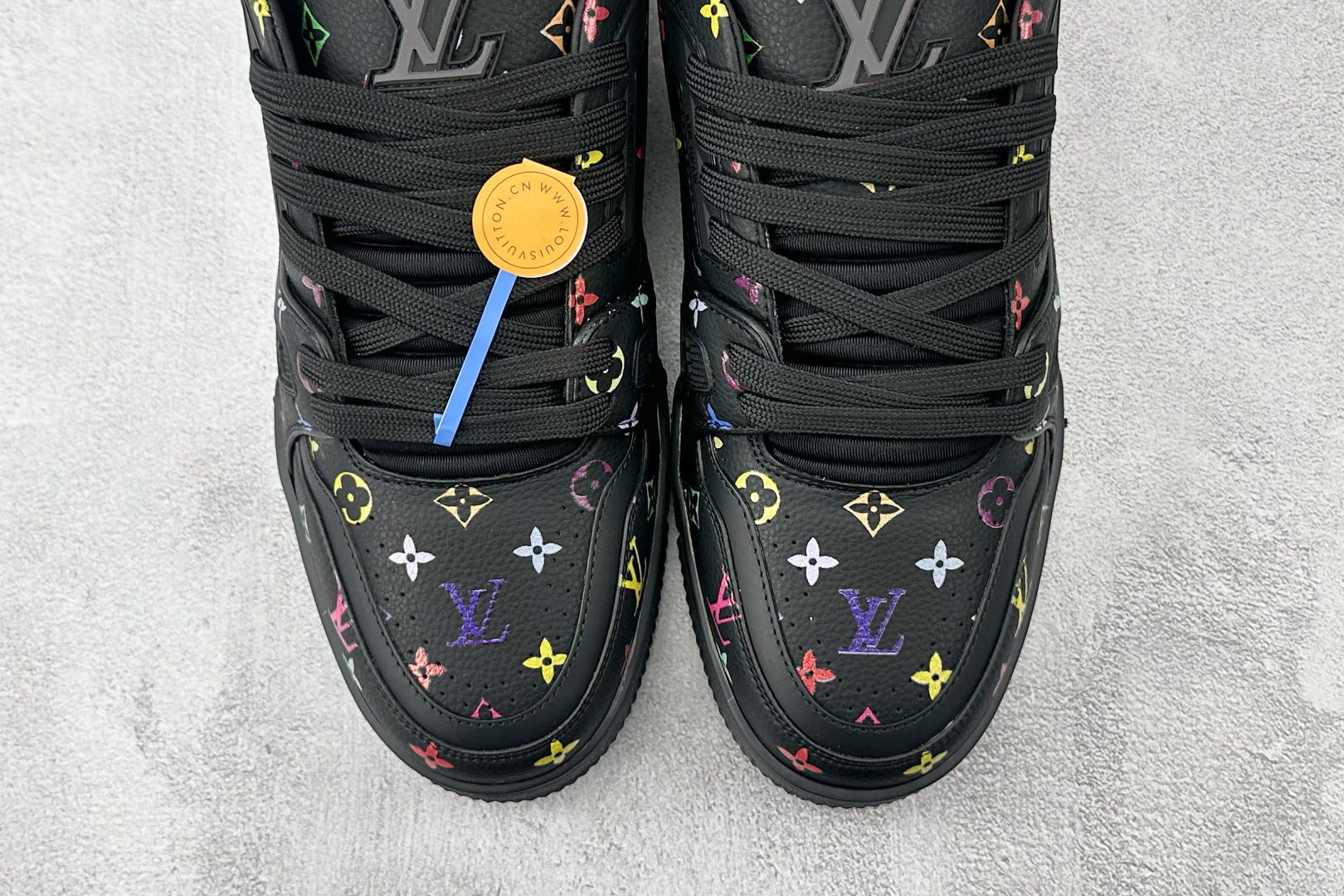 430 顶级纯原 村上隆/Takashi Murakami x LOUIS VUITTTrainer 黑色 1AGZE1