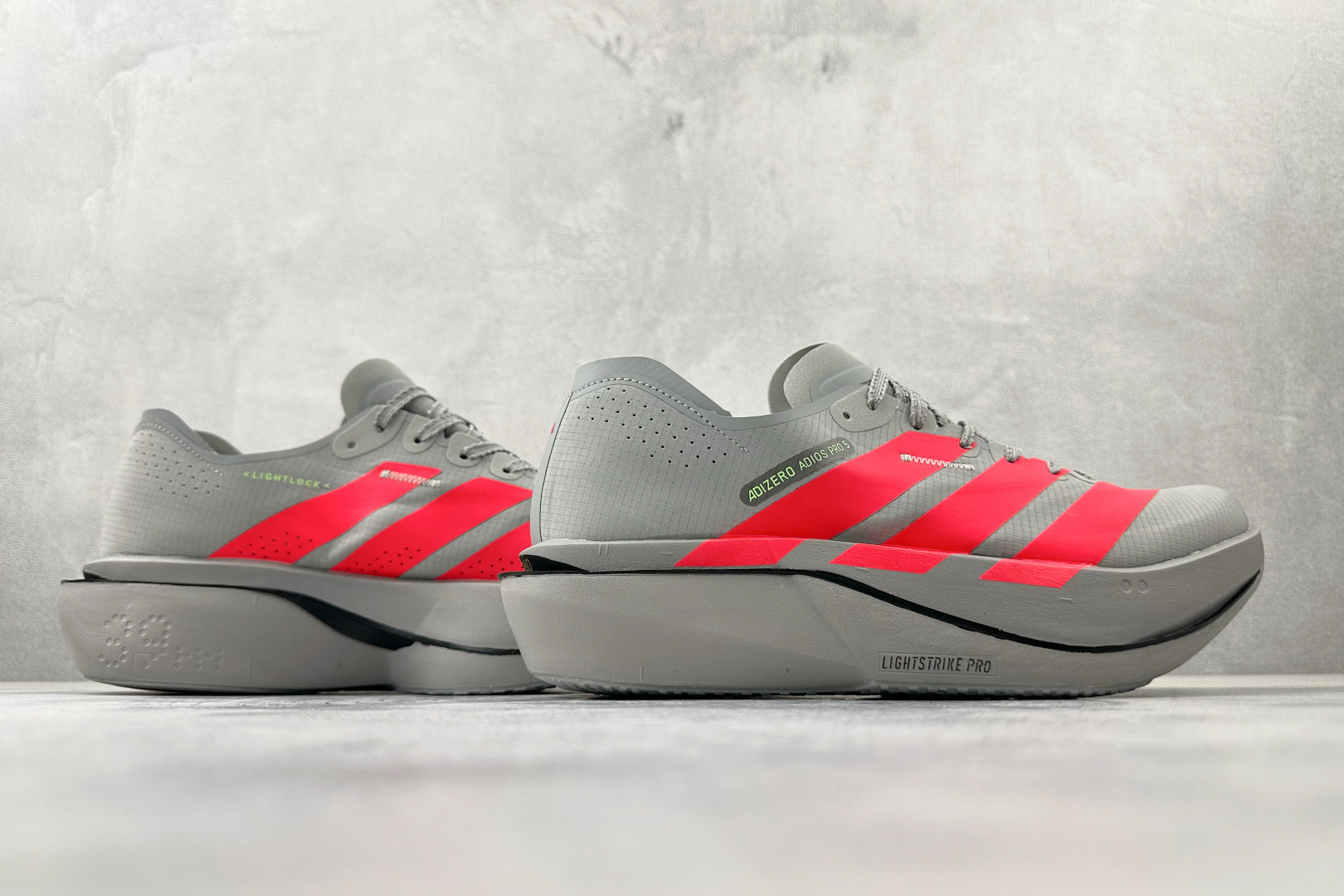 210 平台订单 adidAdizero Adios 5 M 灰红 K18296