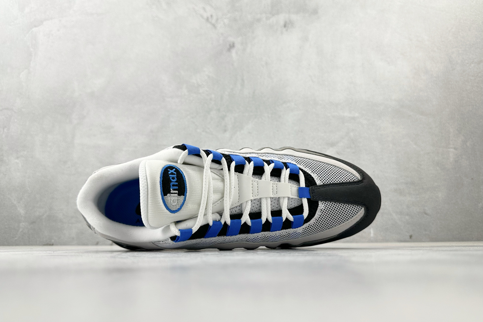 360 顶级纯原 完美复刻 Nike Air Max 95 Blue Spark 灰黑蓝 IM7410-100