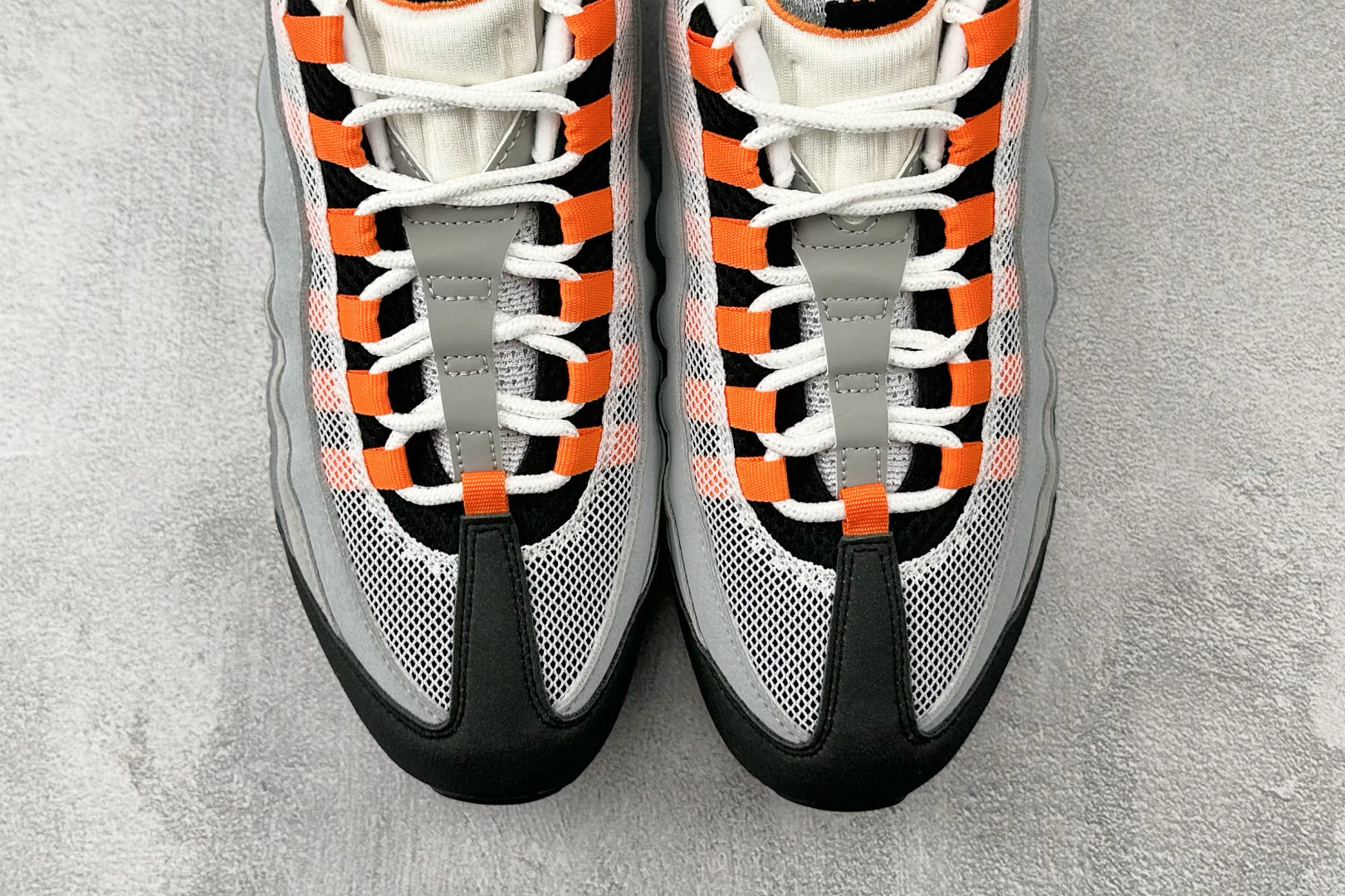 360 顶级纯原 完美复刻 Nike Air Max 95 'Bright Mandarin' 灰色 HM4740-005