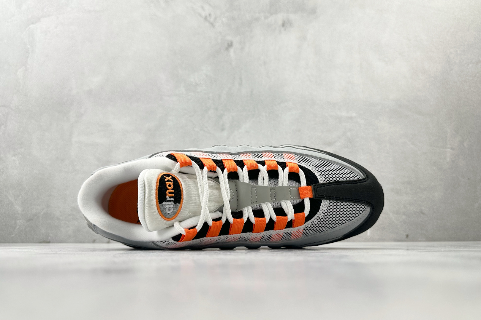 360 顶级纯原 完美复刻 Nike Air Max 95 'Bright Mandarin' 灰色 HM4740-005