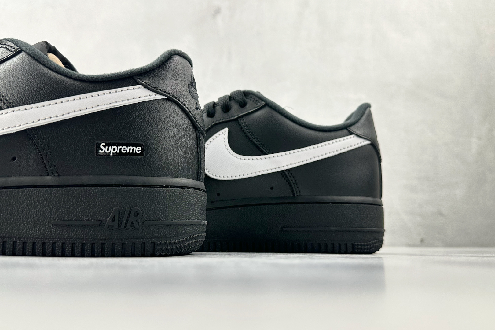 原厂皮 Nike x Supreme Air Force 1 Low SP 黑色 CU9225-002