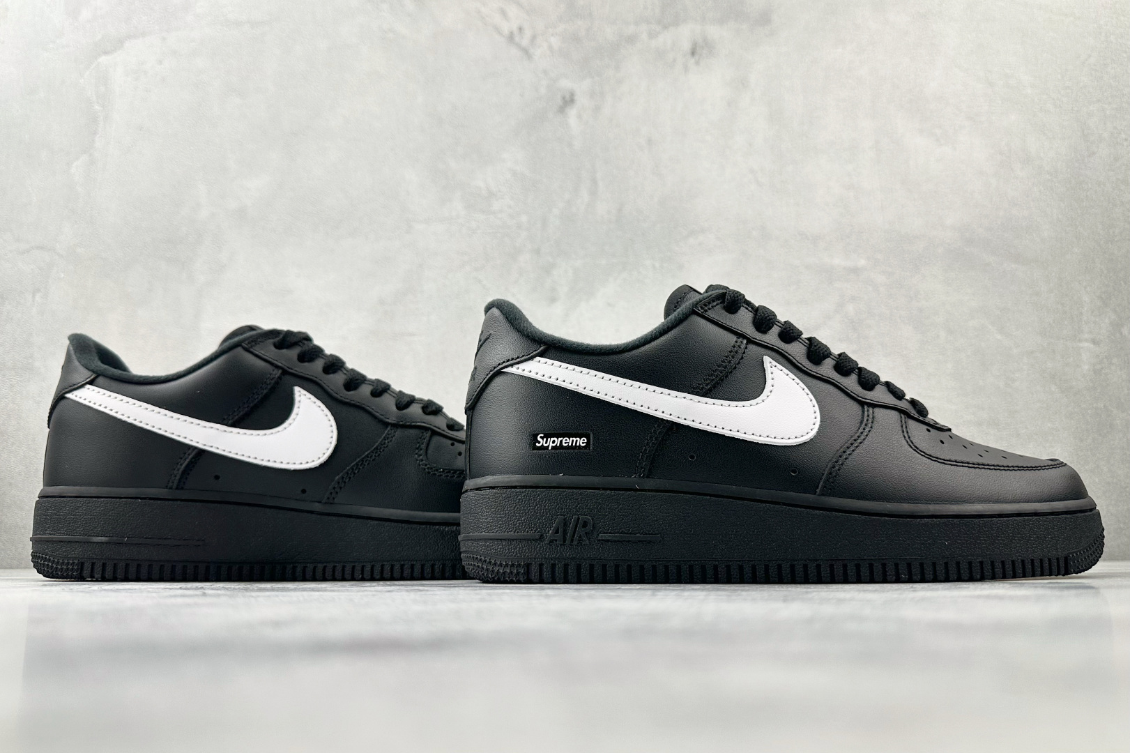 原厂皮 Nike x Supreme Air Force 1 Low SP 黑色 CU9225-002
