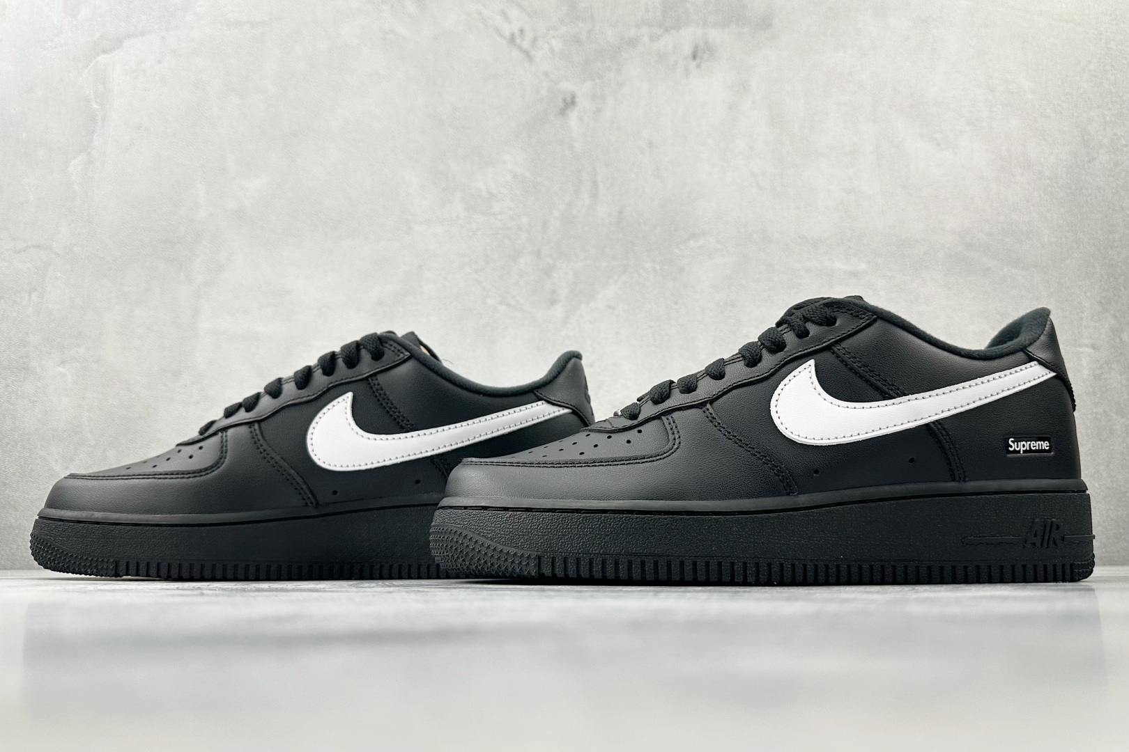 原厂皮 Nike x Supreme Air Force 1 Low SP 黑色 CU9225-002