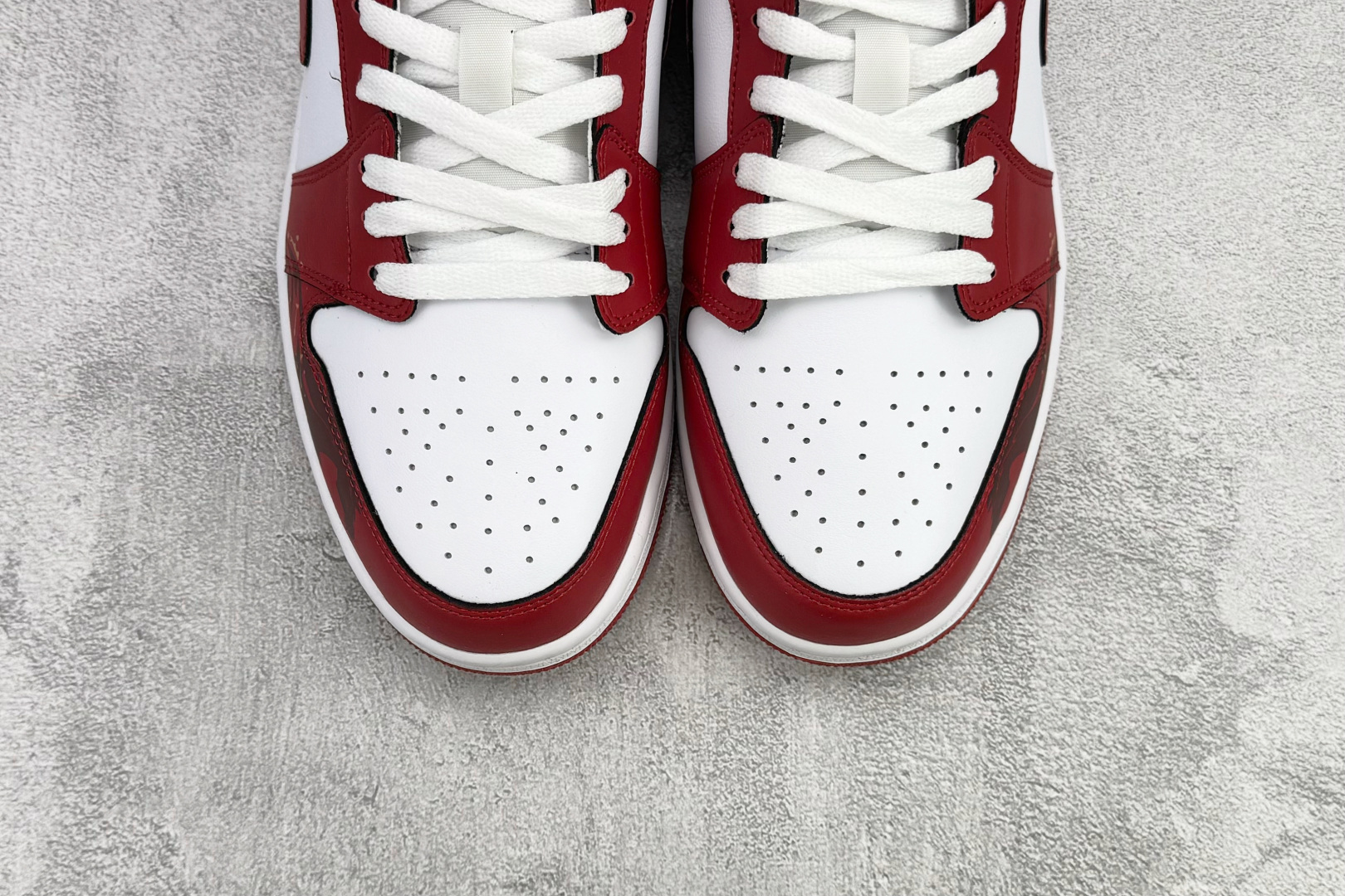 定制球鞋Jordan Air Jordan 1 Low 新春福马 红色 553558-166