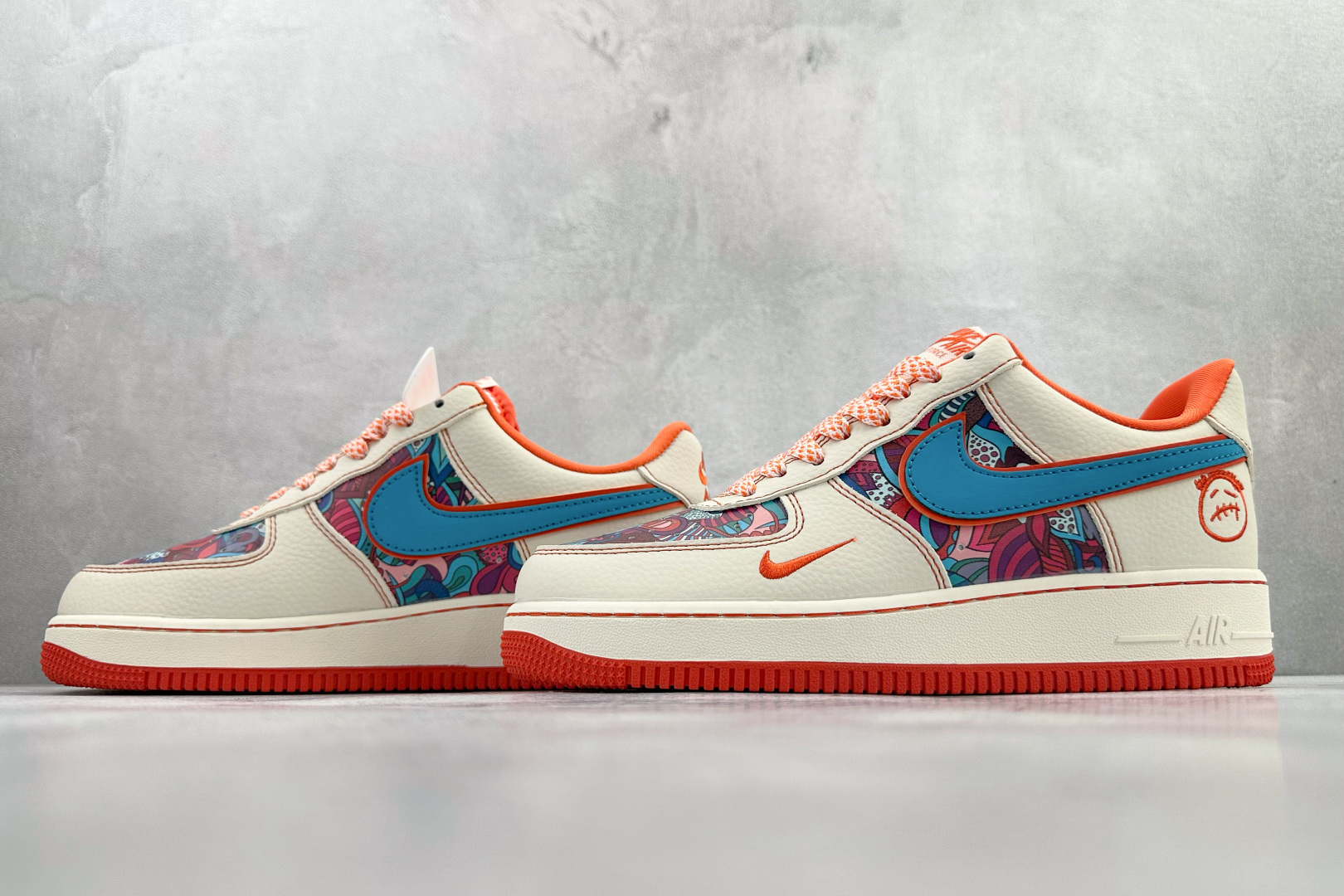 Nike Air Force 1'07 Low 白橙蓝 XL1979-125