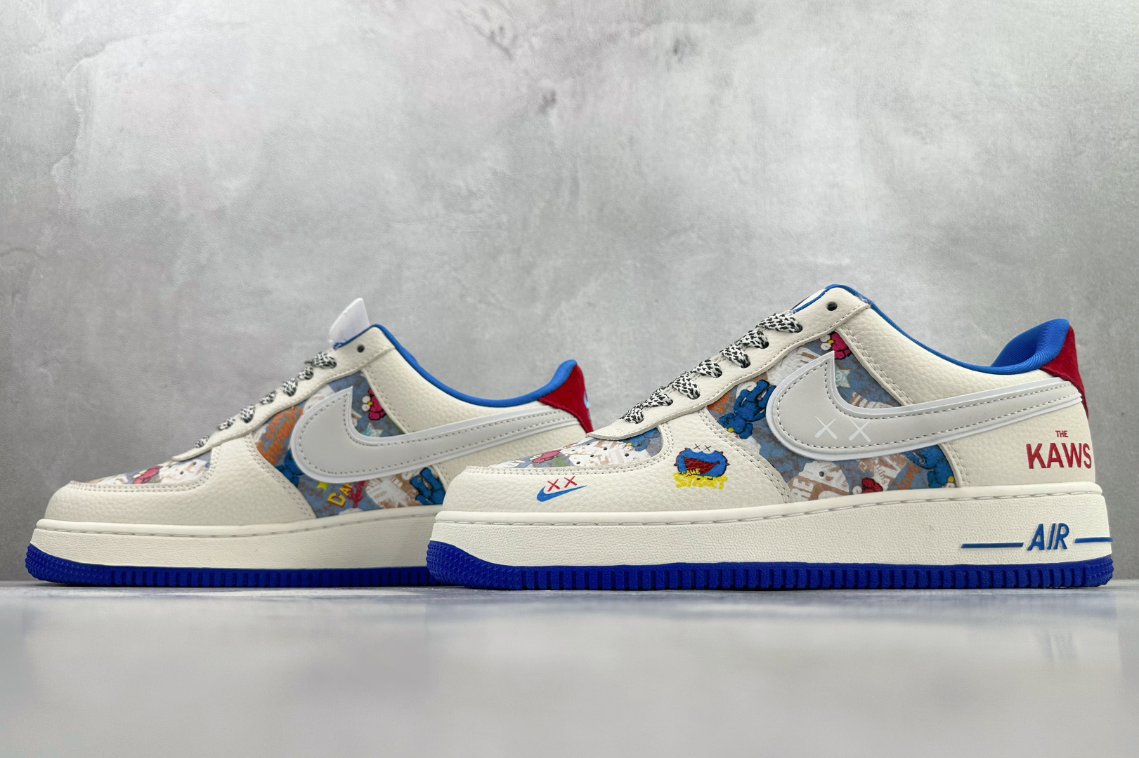 Nike Air Force 1'07 Low KAWS 米白蓝 SY1388-017