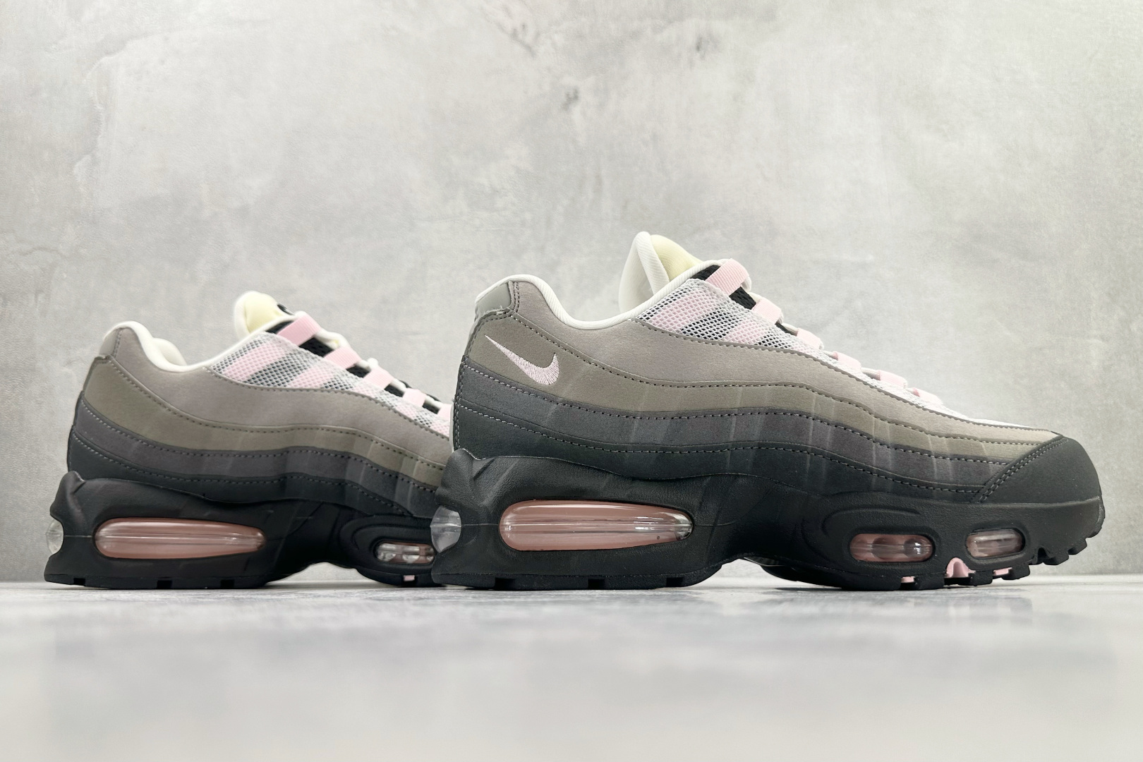 GX 顶级纯原 完美复刻 Nike Air Max 95 OG 灰粉色货号：HJ5996-001尺码：4