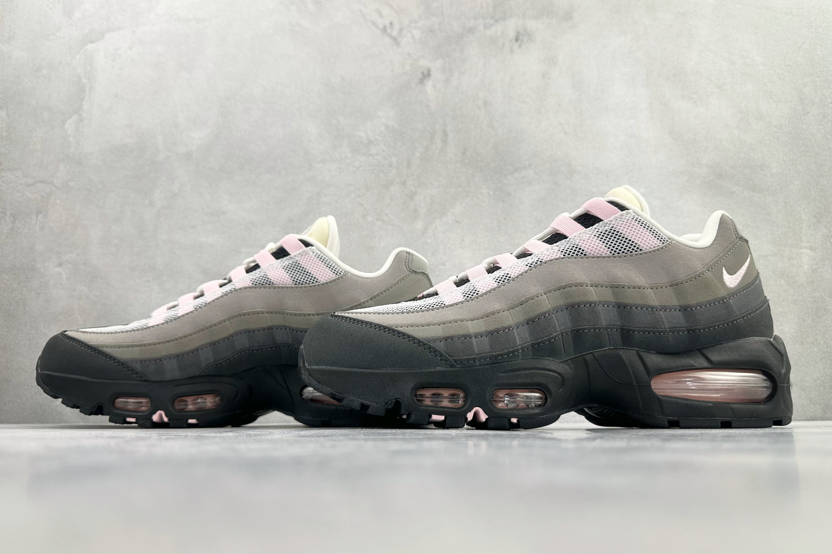GX 顶级纯原 完美复刻 Nike Air Max 95 OG 灰粉色货号：HJ5996-001尺码：4