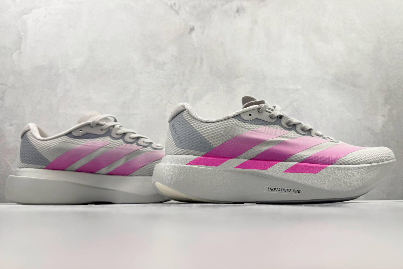 纯原 adidAdizero Evo SL 灰粉 JR2026