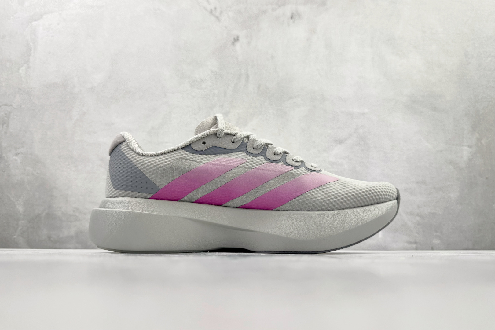 纯原 adidAdizero Evo SL 灰粉 JR2026