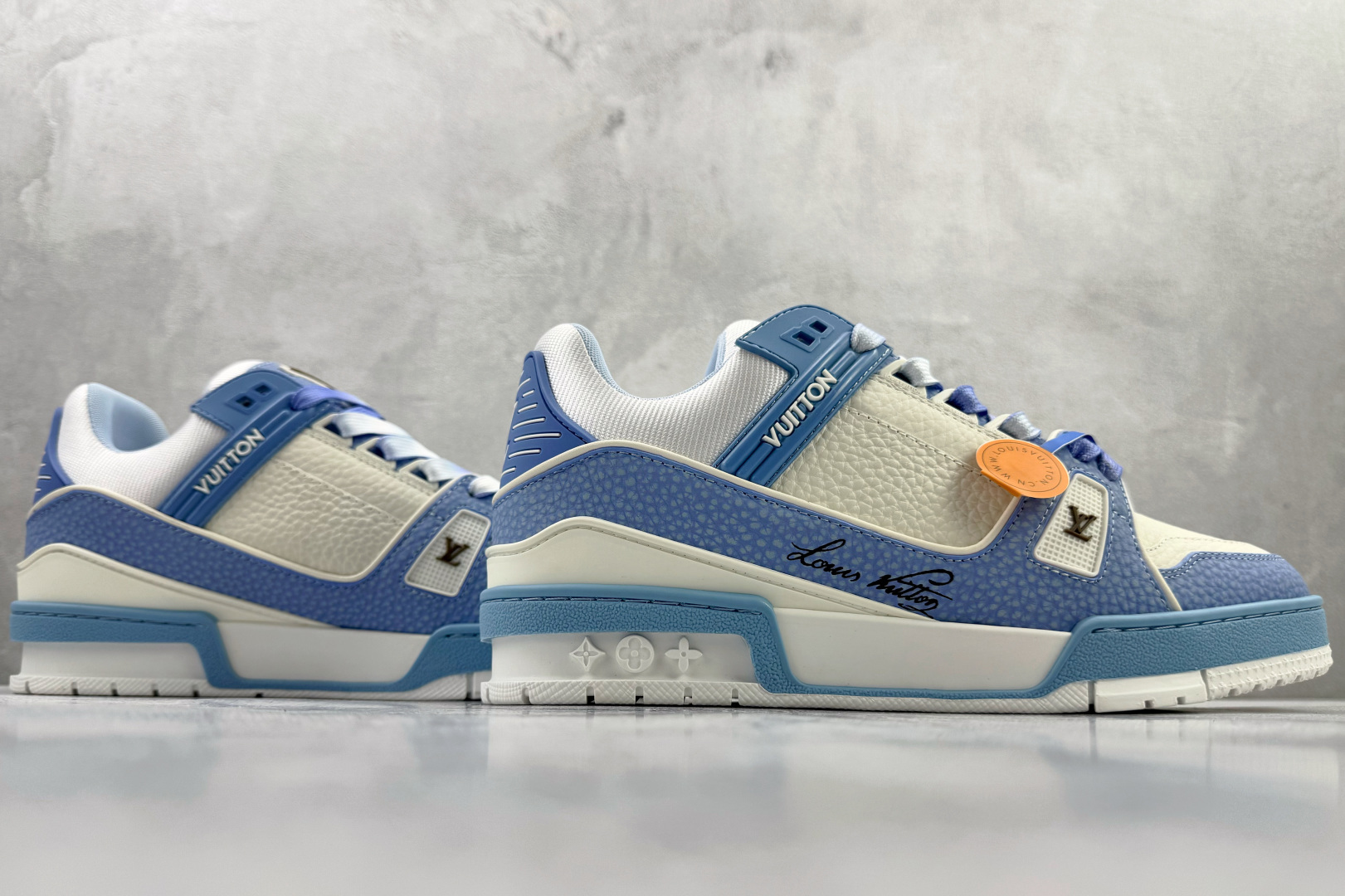 顶级纯原 LOUIS VUITTTrainer 海蓝色 1AD6BI