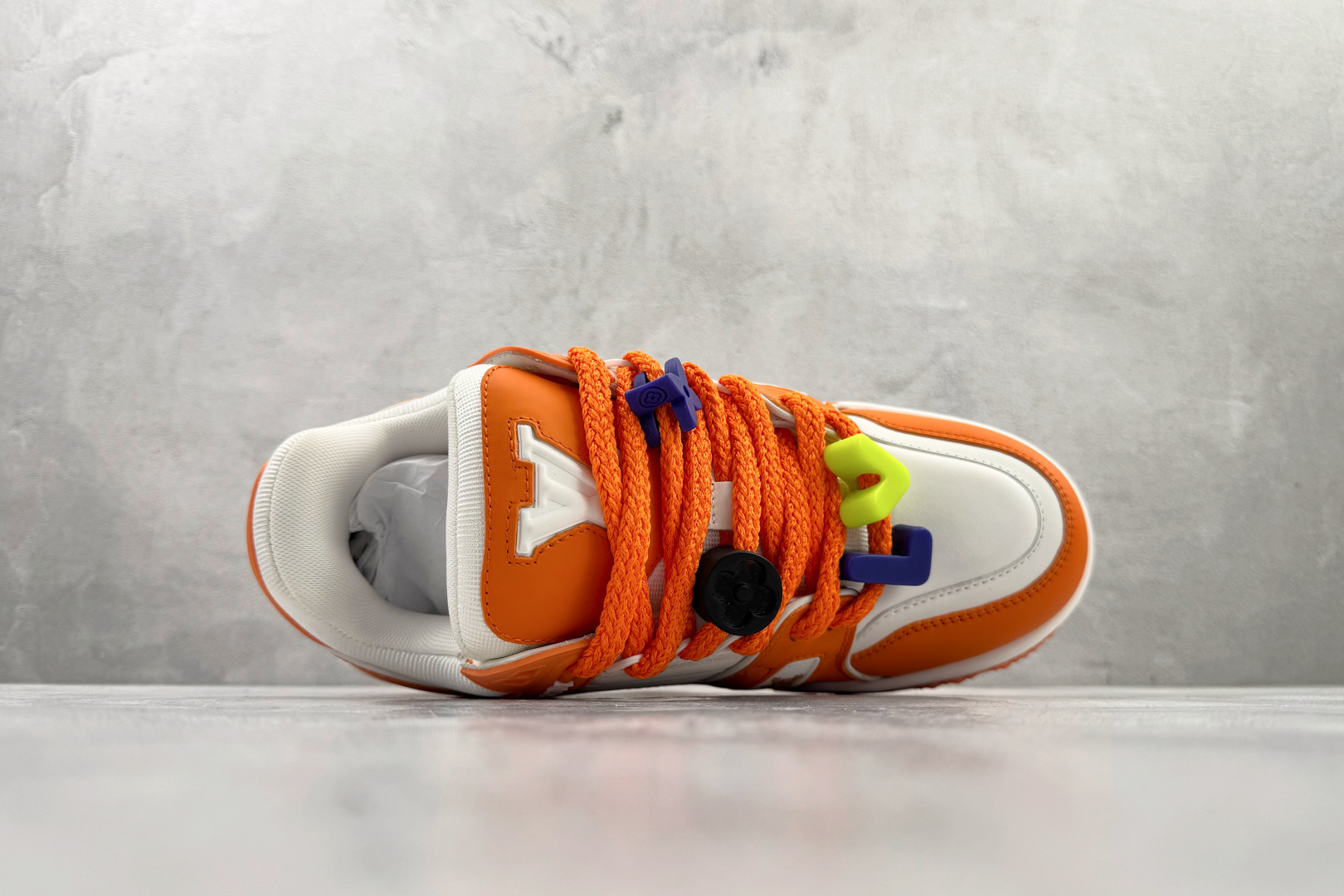 顶级纯原 LOUIS VUITTTrainer Maxi 小胖丁 白橙 1AB8SZ