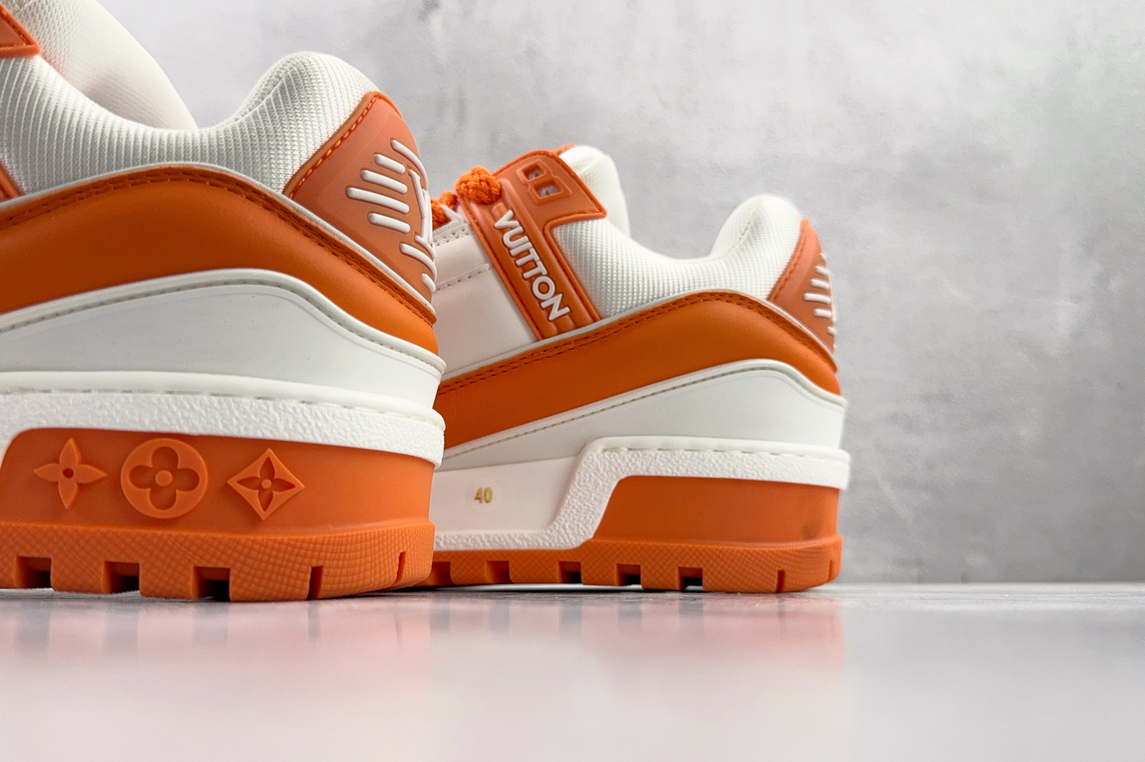 顶级纯原 LOUIS VUITTTrainer Maxi 小胖丁 白橙 1AB8SZ