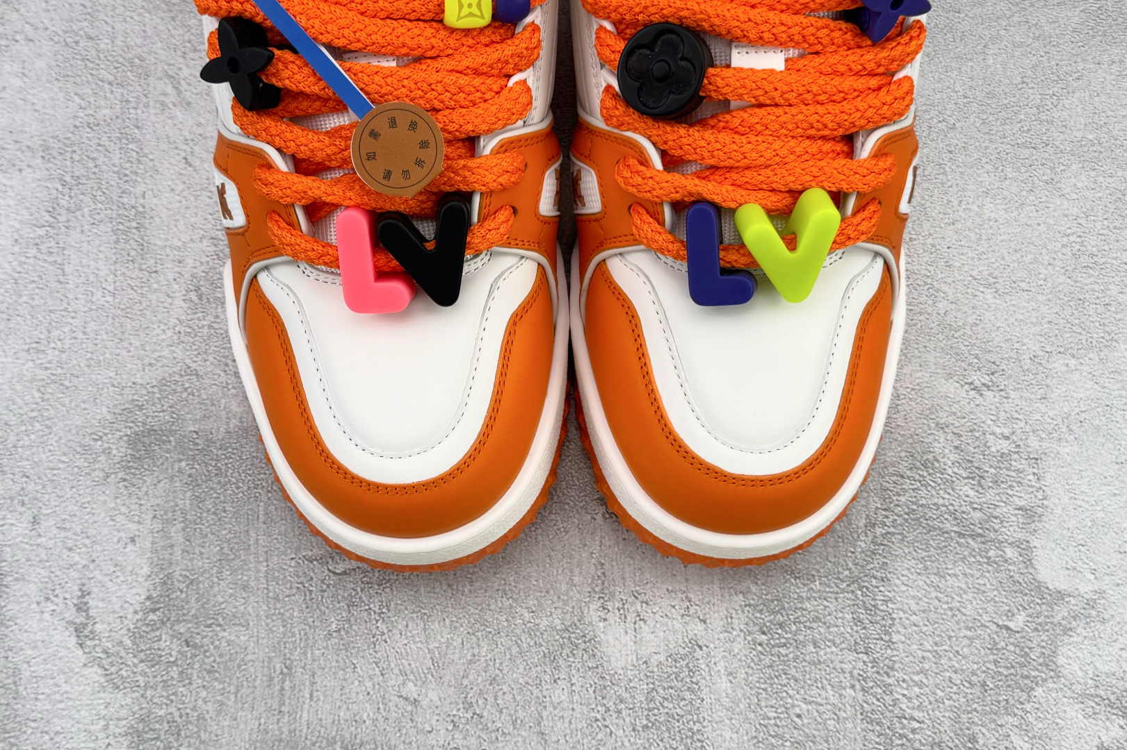 顶级纯原 LOUIS VUITTTrainer Maxi 小胖丁 白橙 1AB8SZ