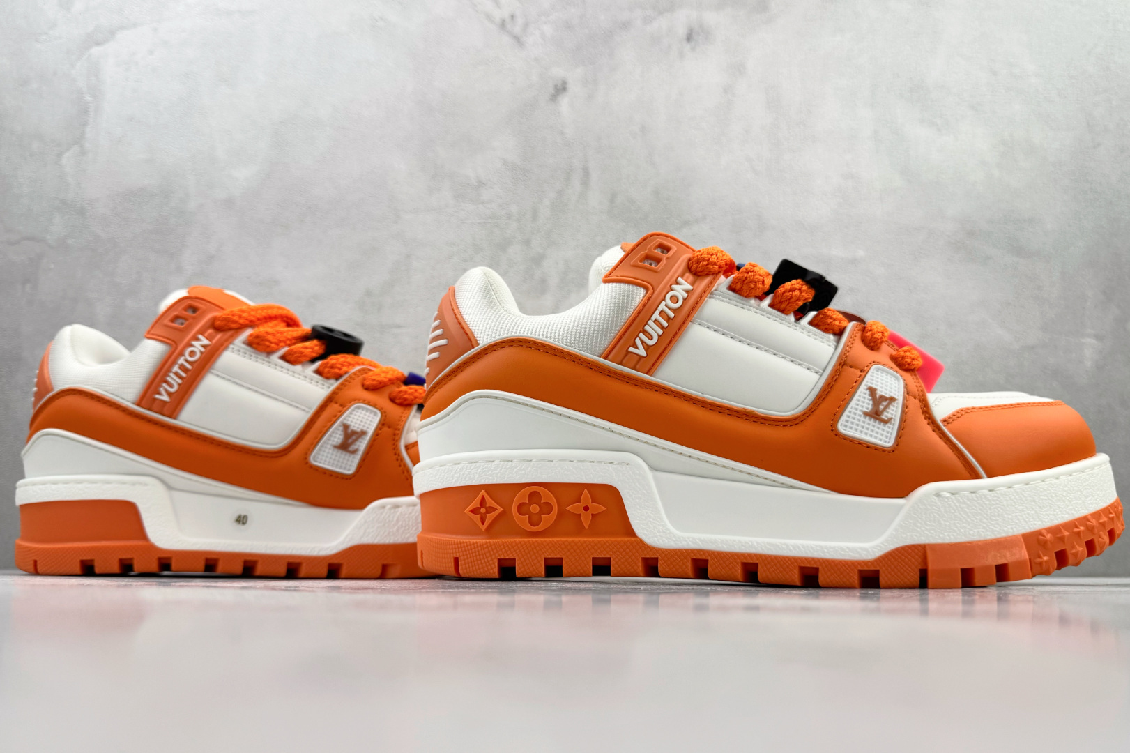 顶级纯原 LOUIS VUITTTrainer Maxi 小胖丁 白橙 1AB8SZ