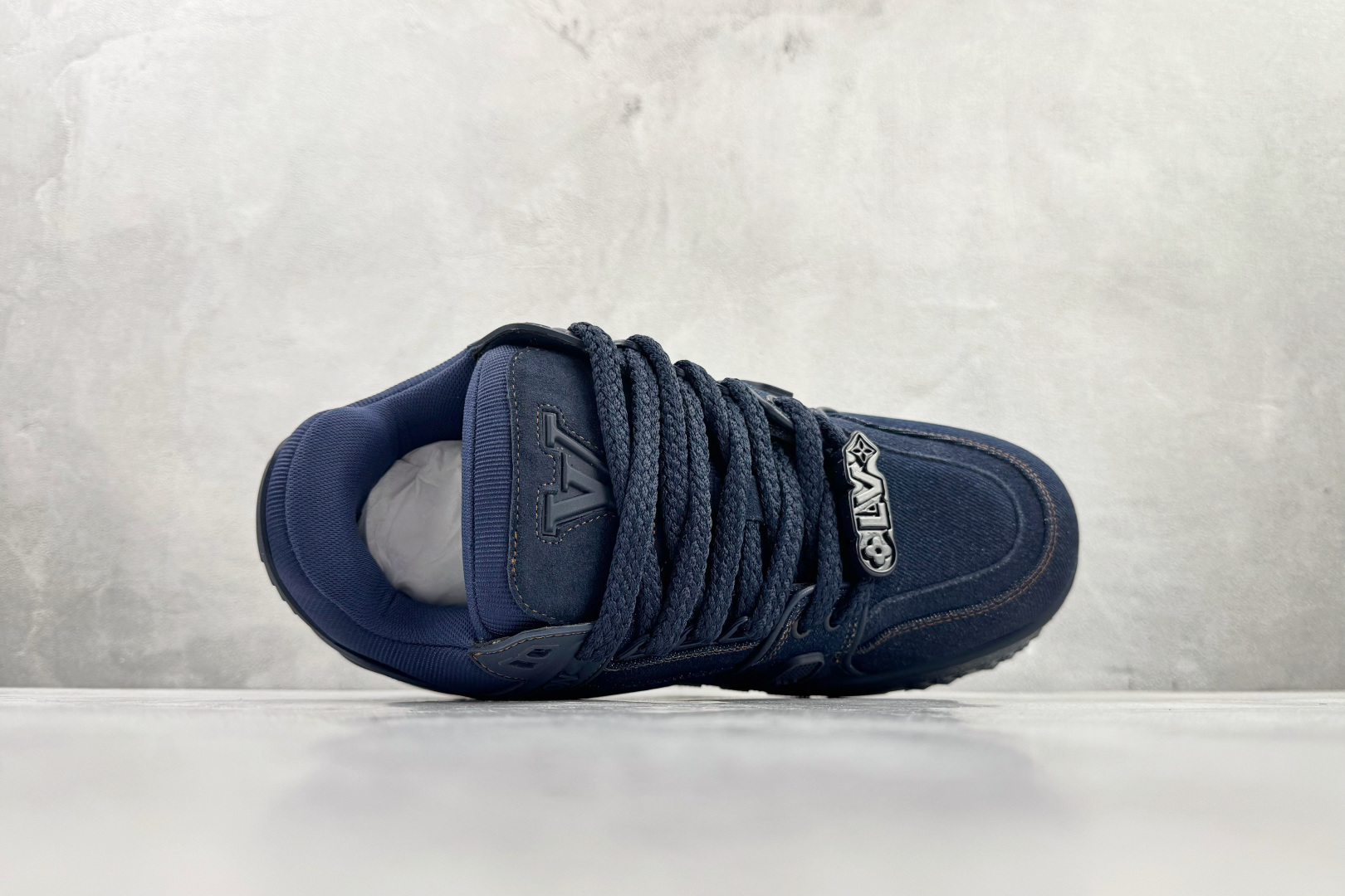 顶级纯原 LOUIS VUITTTrainer Maxi 小胖丁 牛仔蓝 1AD6G4