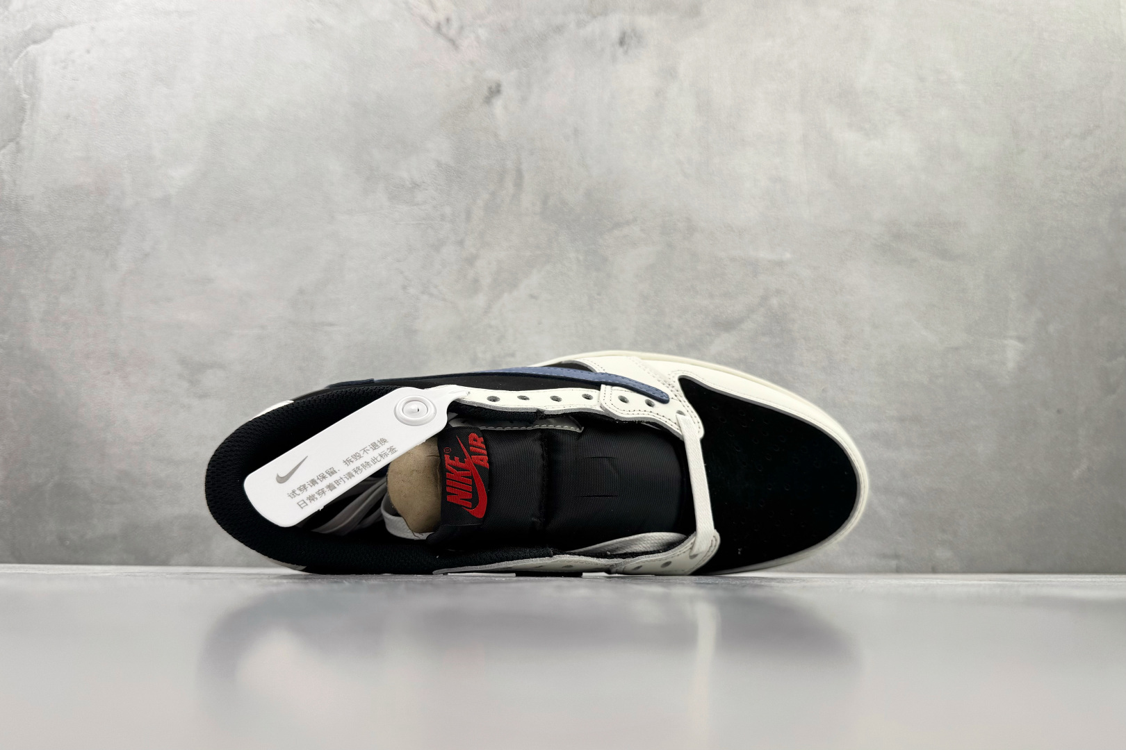 河源 【定制球鞋】Travis Scott x Jordan Air Jordan 1 黑蓝货号：DZ4