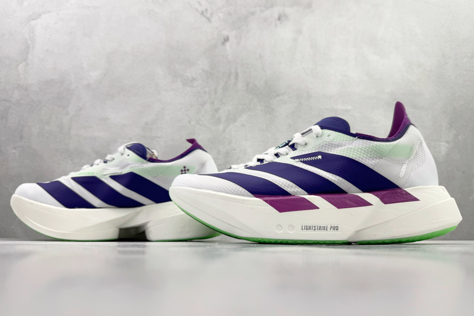 纯原 adidAdizero Adios Pro 4 白紫 JR1656