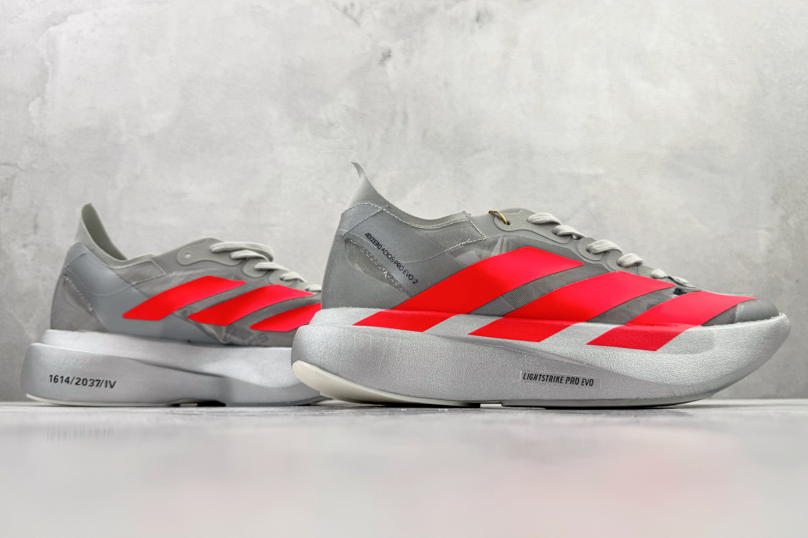 平台订单 adidAdizero Adios Pro Evo 2 灰红 JR7259