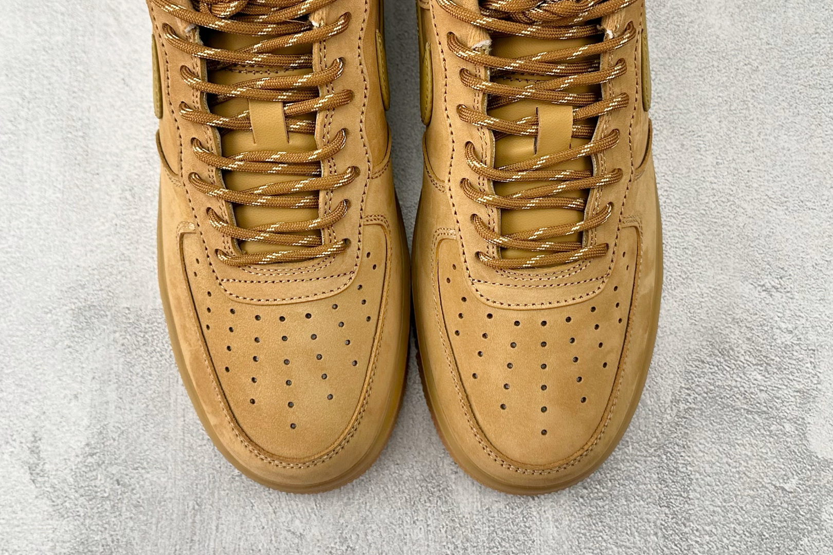 Max版 本地原厂皮 Nike Air Force 1 Low 小麦色货号：CJ9179-200尺码：3