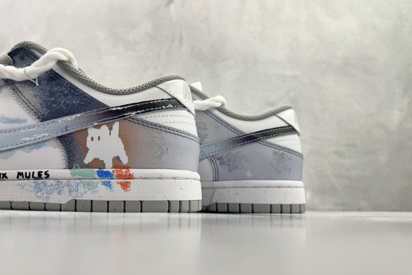 300 定制球鞋 Nike Dunk 赛博 “怪奇小猫” 灰白蓝 DD1391-103-Chinese UA Cheap High Quatity Brand Clothes Bags handbags Sneakers wholesale wholesaler seller from China Factory suppliers Fashion Clothing Shoes best Quality Beautiful Price 300 定制球鞋 Nike Dunk 赛博 “怪奇小猫” 灰白蓝 DD1391-103