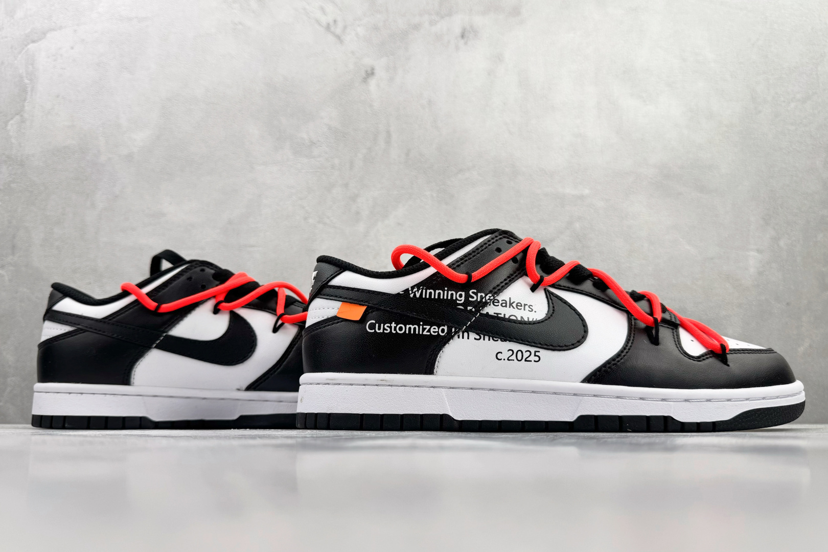 定制球鞋 Nike Dunk 标语涂鸦 黑白橙 DD1391-100 定制球鞋 Nike Dunk 标语涂鸦 黑白橙 DD1391-100