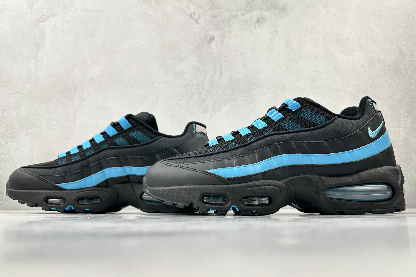 平台专供 Nike Air Max 95 黑蓝色 IB1667-001